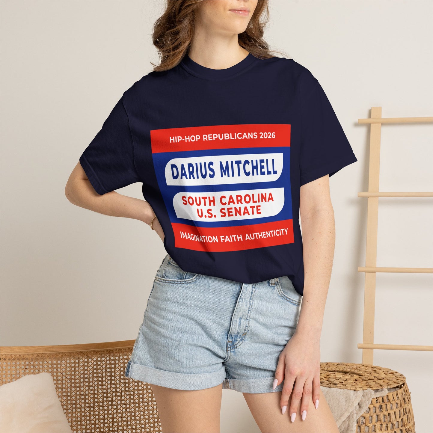 Political Campaign T-Shirt — "Darius Mitchell South Carolina U.S. Senate"