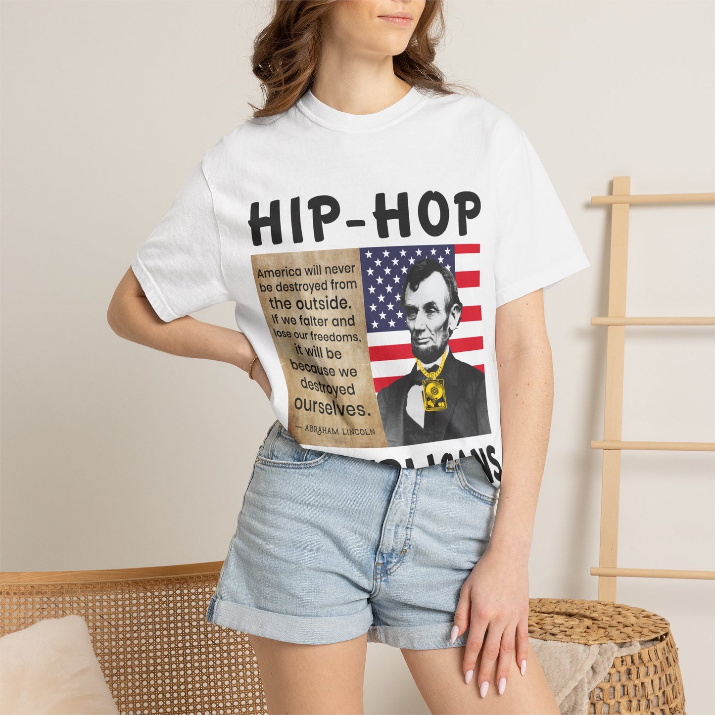 Hip-Hop Republicans T-Shirt — Lincoln Quote Patriotic Graphic Tee