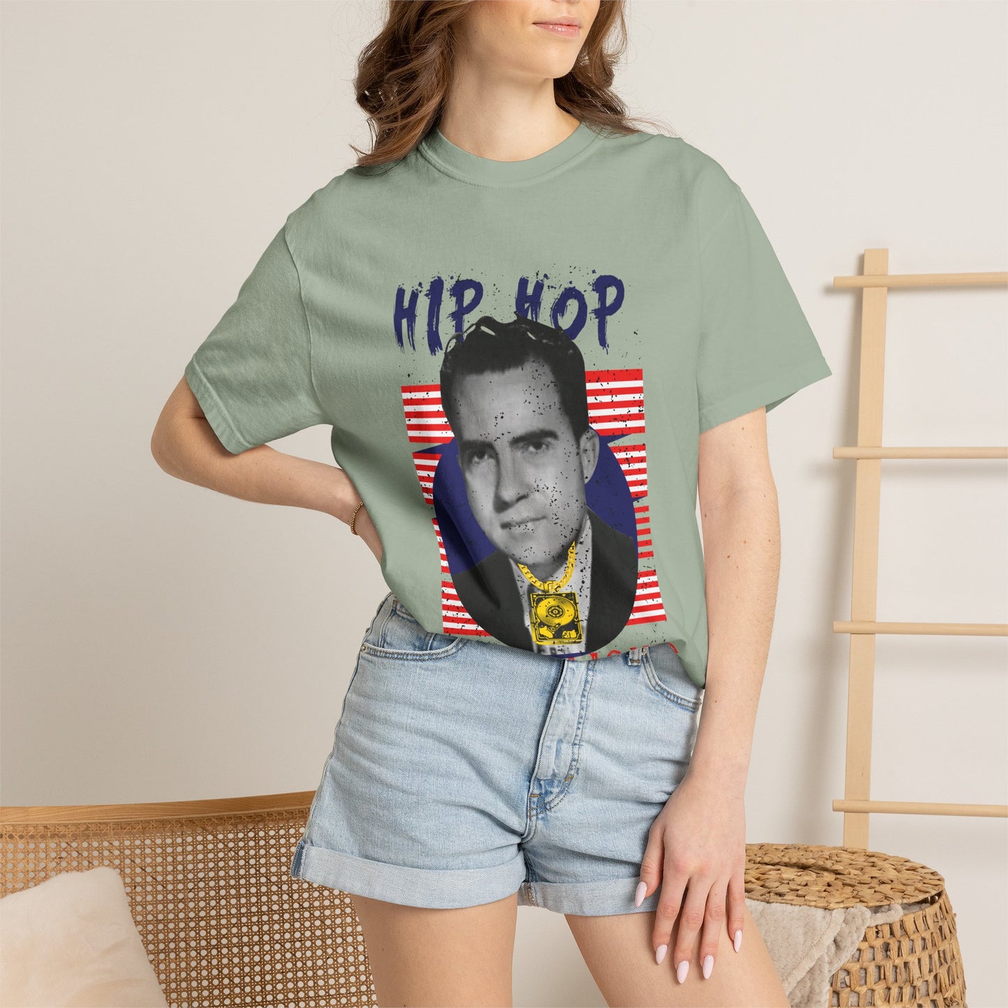 Hip Hop Republicans Graphic T-Shirt — Retro Political Parody Tee