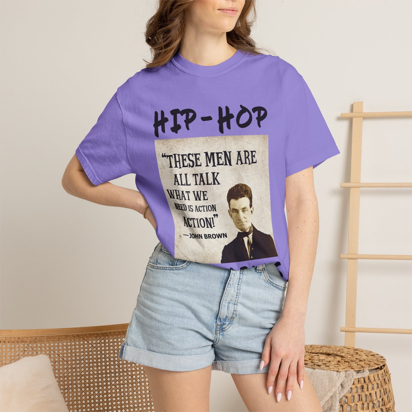 Hip-Hop Republicans T-Shirt — "These Men Are All Talk" John Brown Quote Graphic Tee