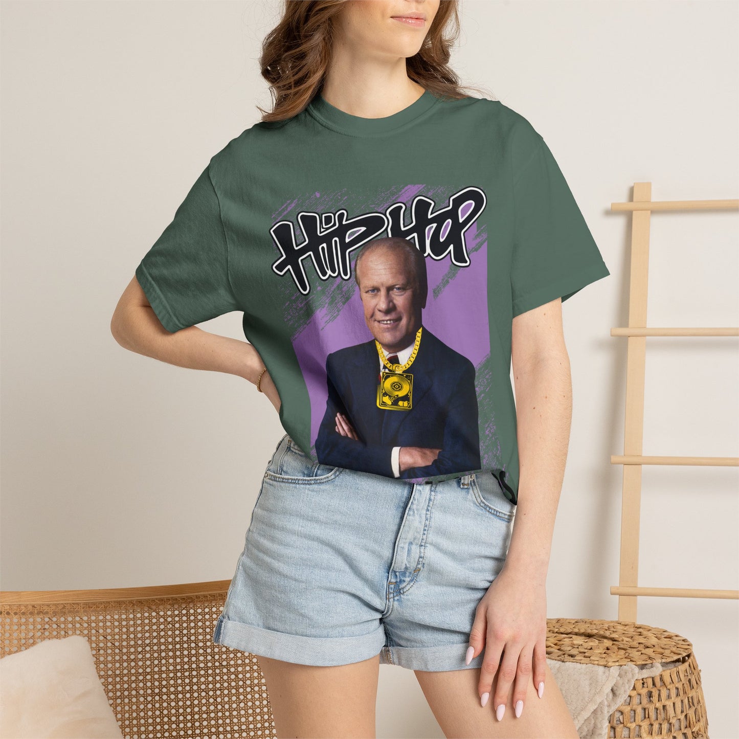 Political Graphic T-Shirt — 'Trump Republicans' Bold Portrait Tee