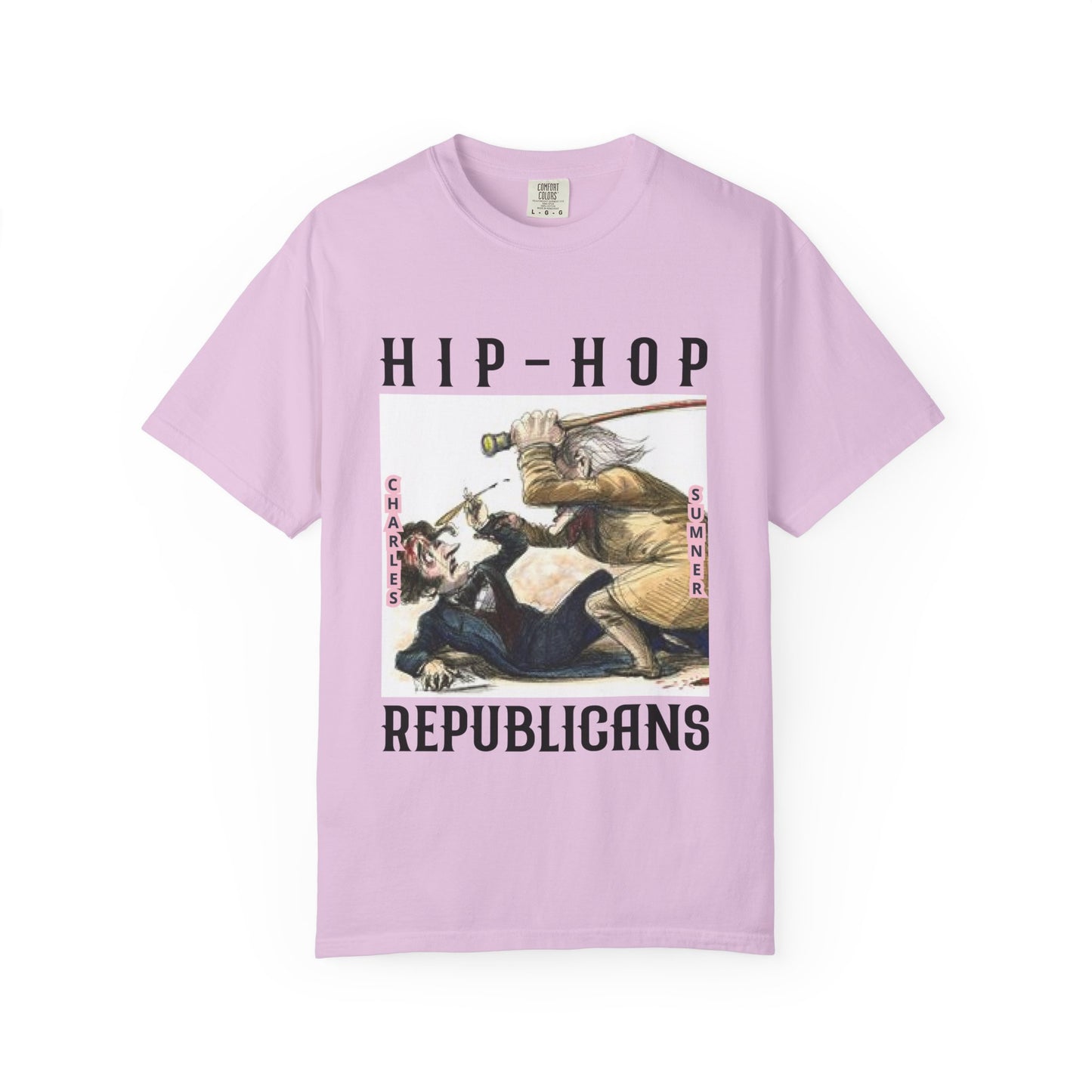 Hip-Hop Republicans Vintage Illustration T-Shirt