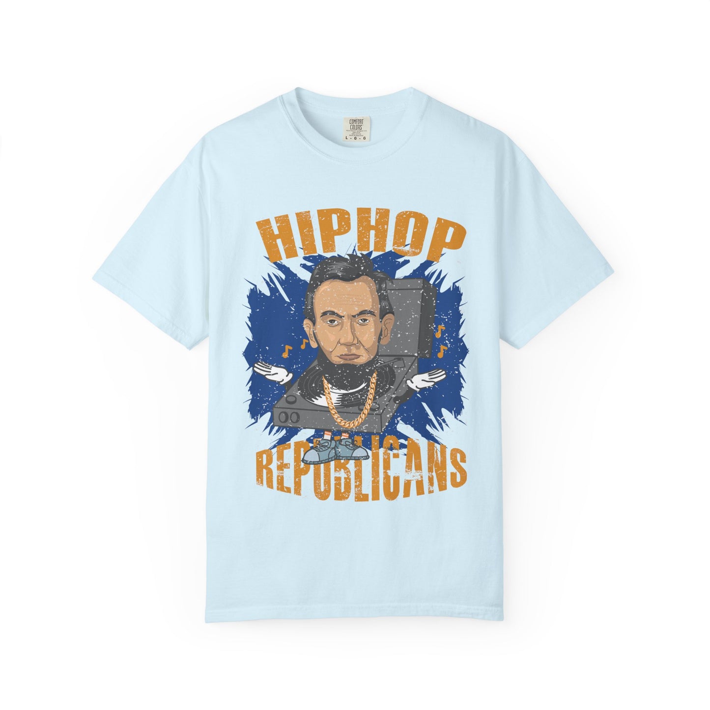 Hip Hop Republicans Graphic T-Shirt — Abe Lincoln Rap Portrait Tee