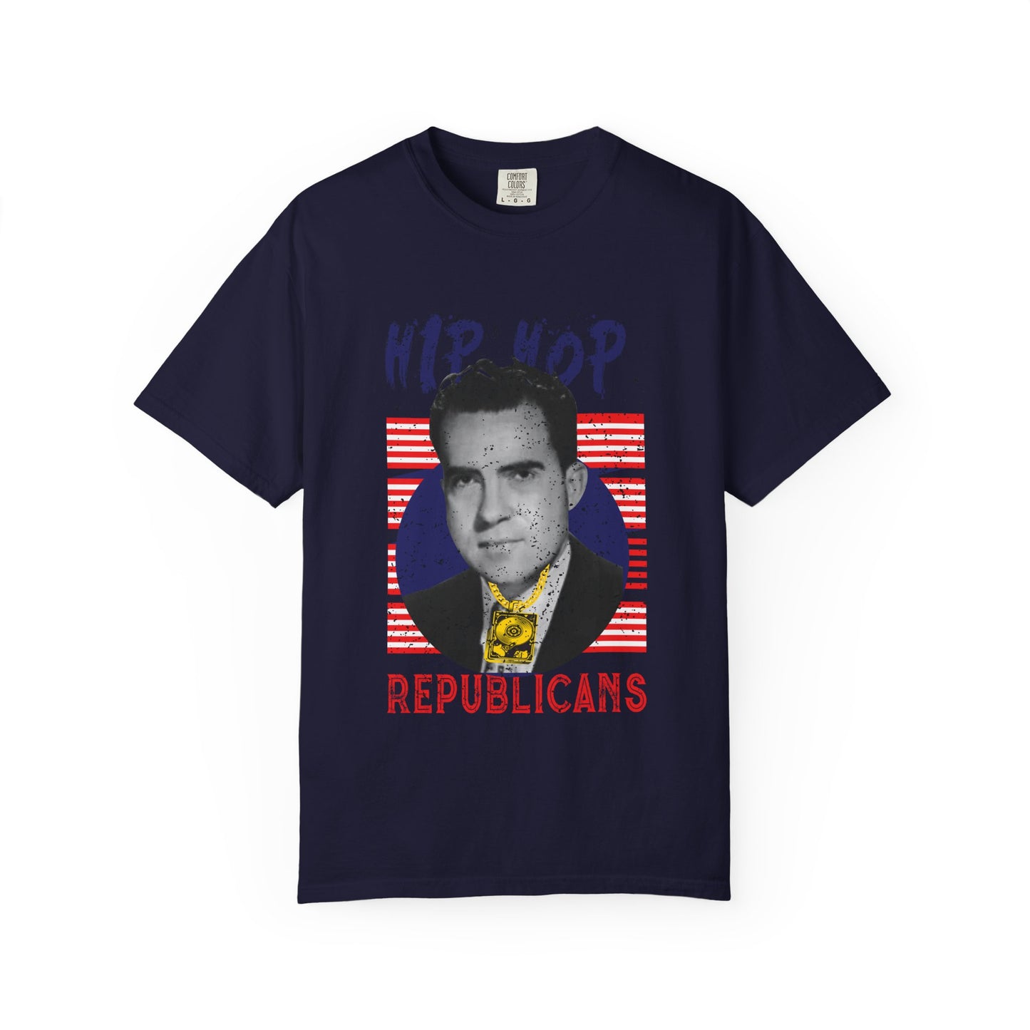 Hip Hop Republicans Graphic T-Shirt — Retro Political Parody Tee