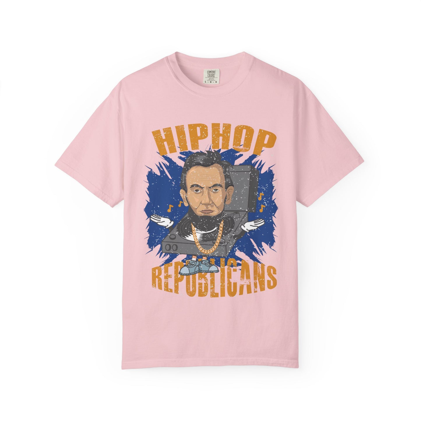 Hip Hop Republicans Graphic T-Shirt — Abe Lincoln Rap Portrait Tee