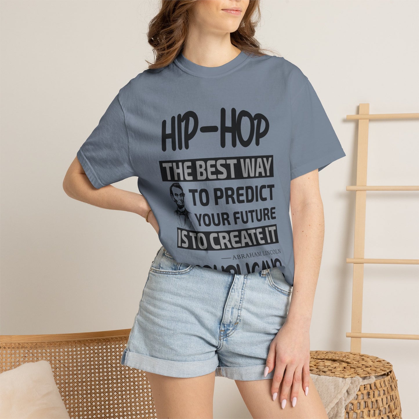 Hip-Hop Republicans T-Shirt — "The Best Way to Predict Your Future Is to Create It" Abraham Lincoln Quote