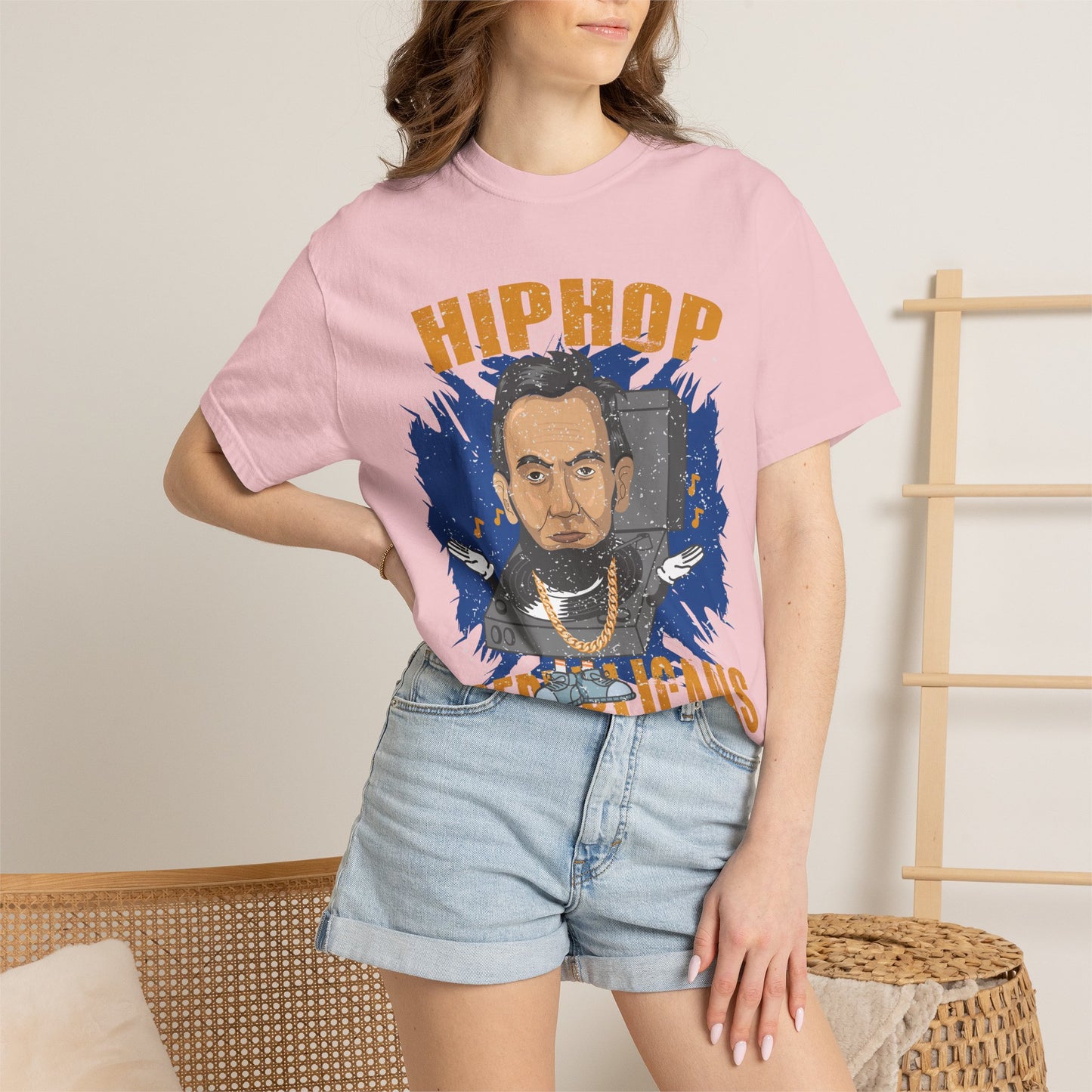Hip Hop Republicans Graphic T-Shirt — Abe Lincoln Rap Portrait Tee
