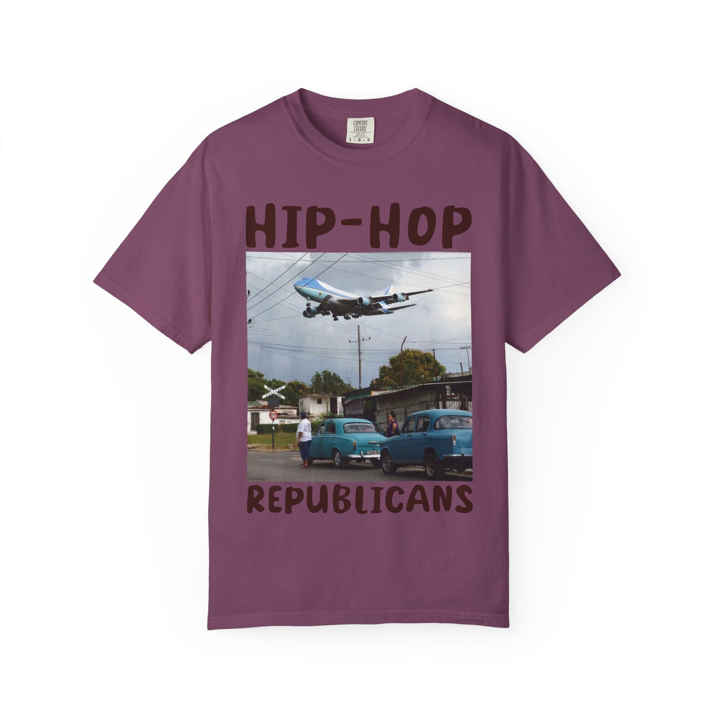 Hip Hop Republicans Helicopter Patriotic Graphic T-Shirt