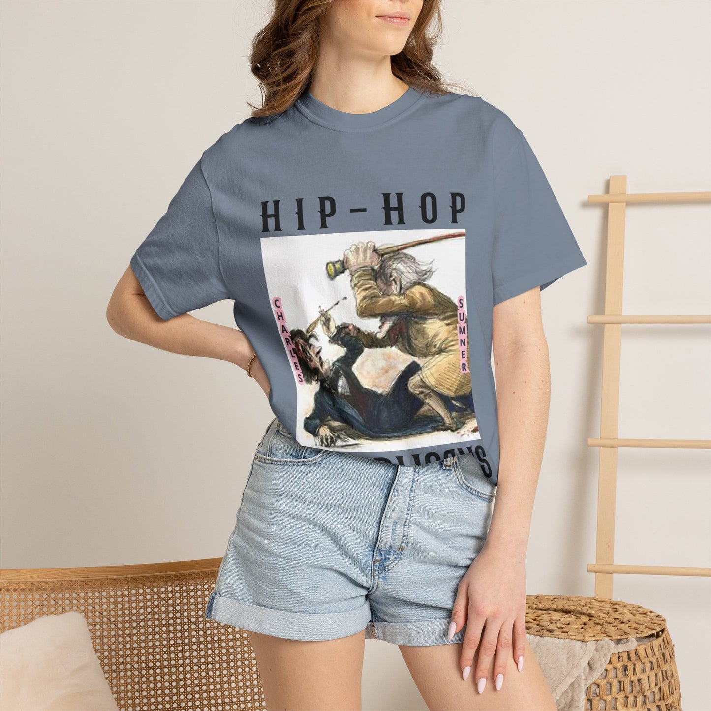 Hip-Hop Republicans Vintage Illustration T-Shirt