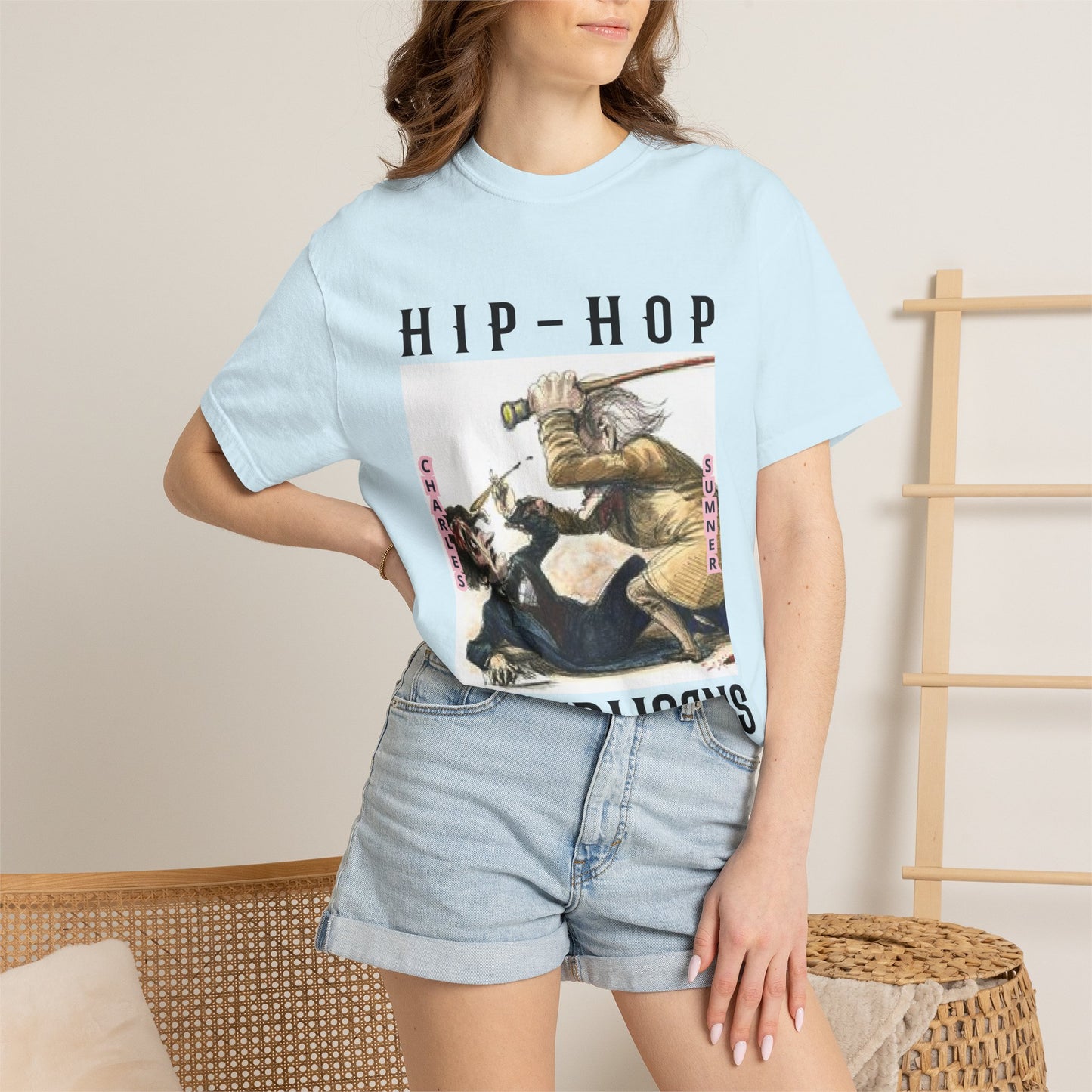 Hip-Hop Republicans Vintage Illustration T-Shirt