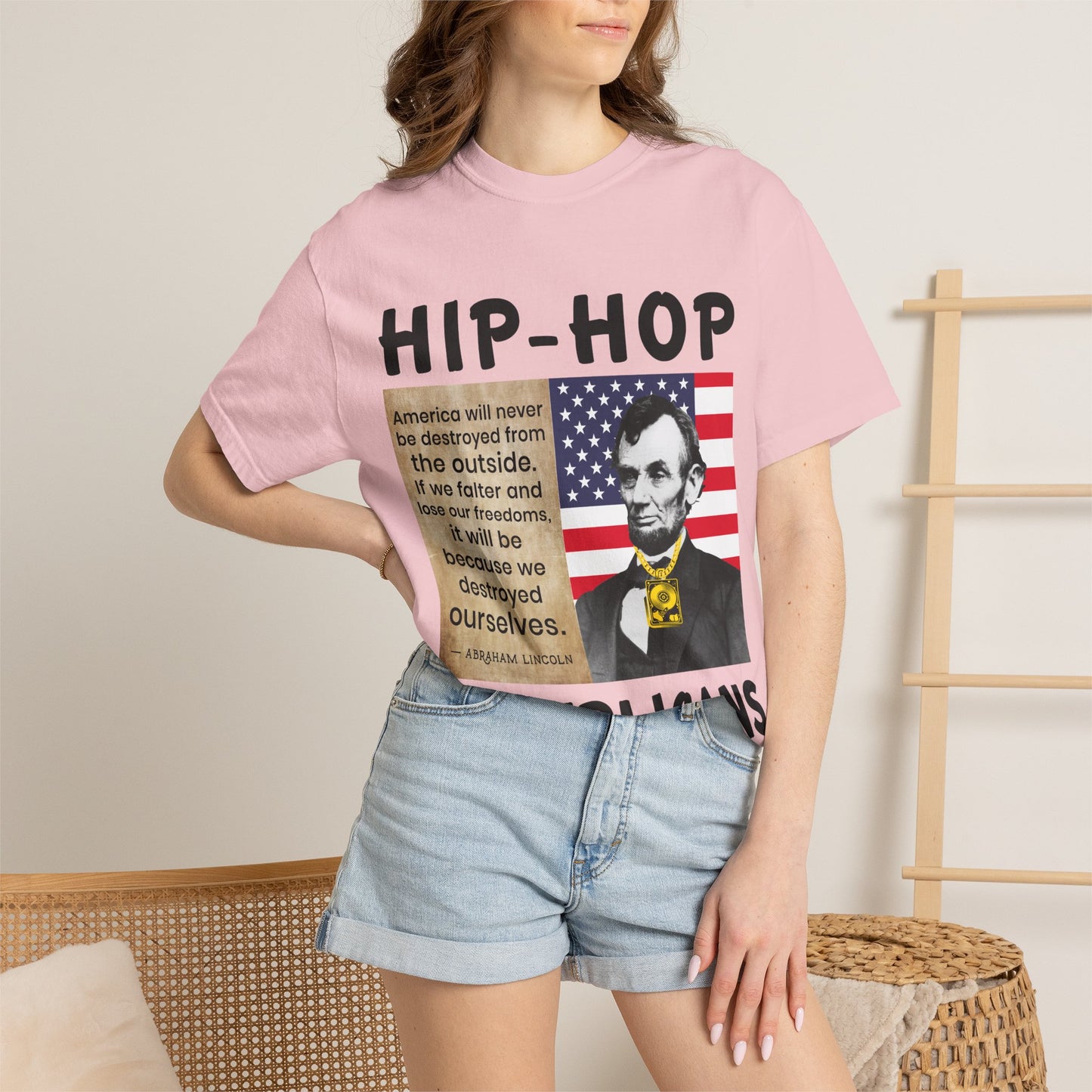 Hip-Hop Republicans T-Shirt — Lincoln Quote Patriotic Graphic Tee