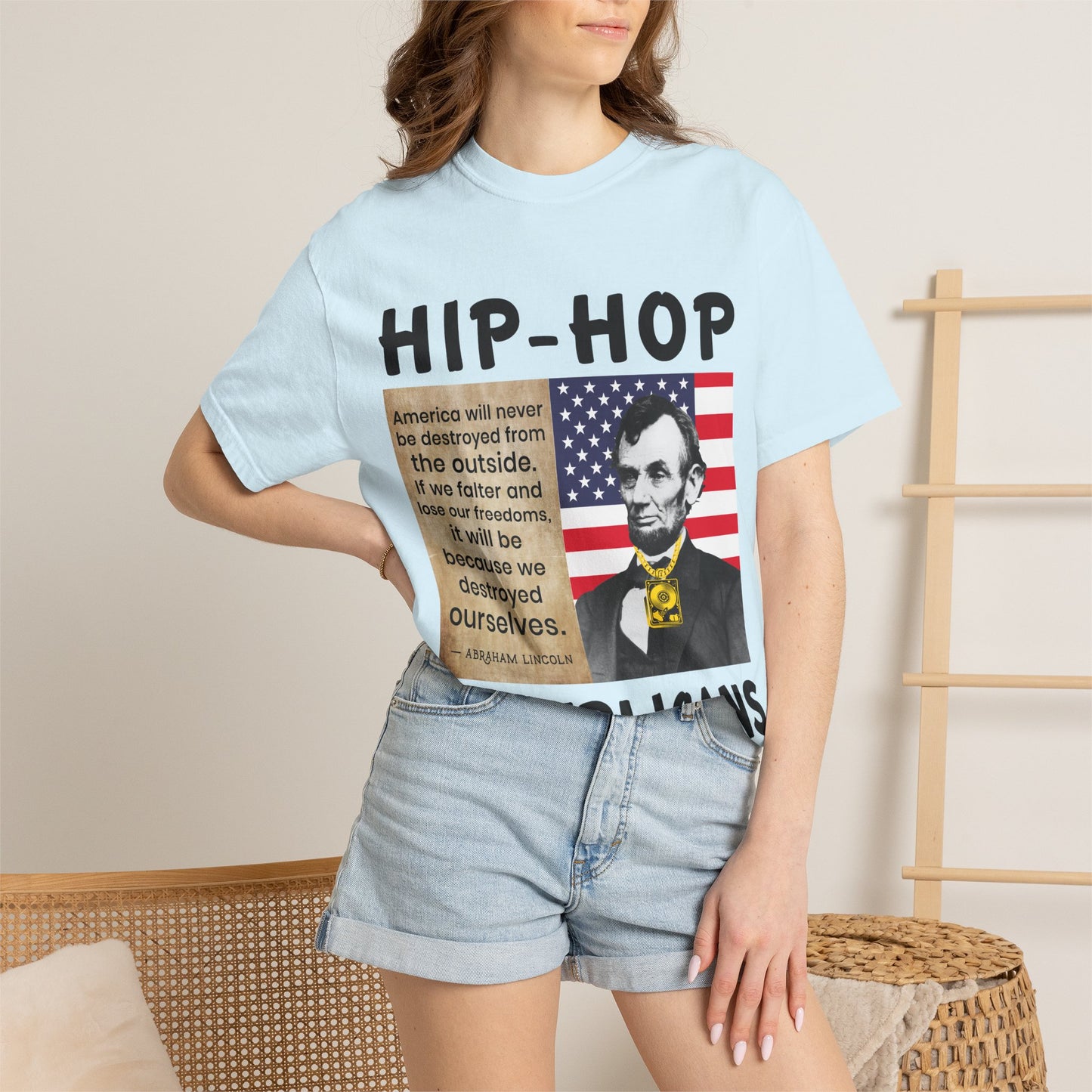Hip-Hop Republicans T-Shirt — Lincoln Quote Patriotic Graphic Tee