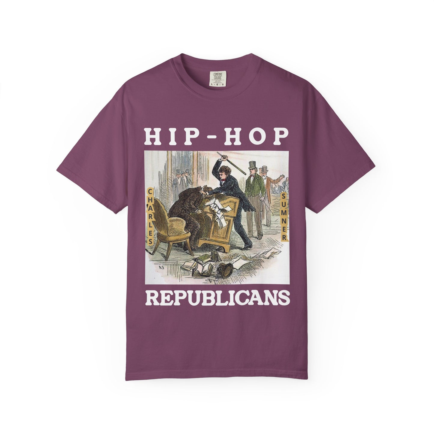 Conservative Rhymes A Hip Hop Tribute to Republican Values T-Shirt Design