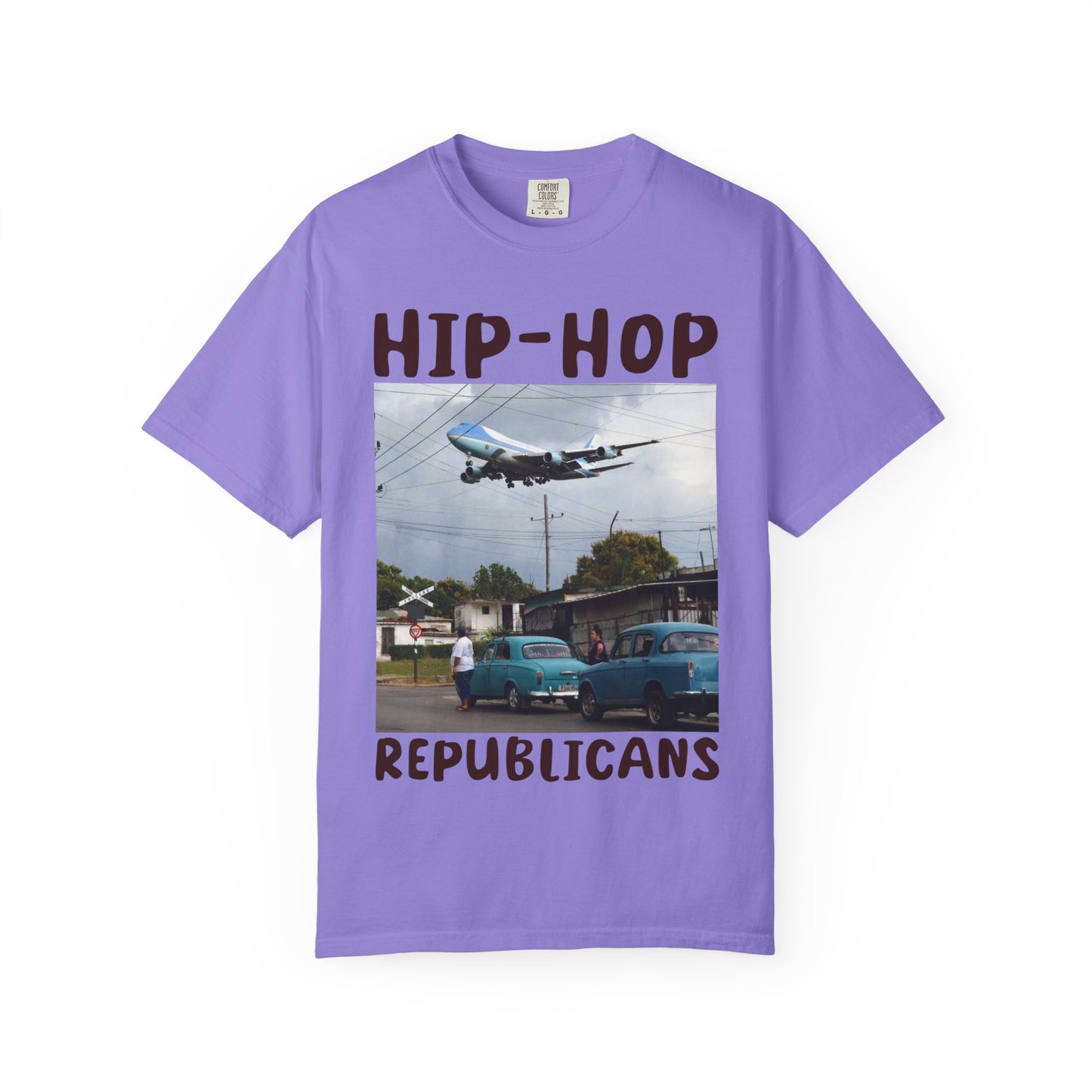 Hip Hop Republicans Helicopter Patriotic Graphic T-Shirt