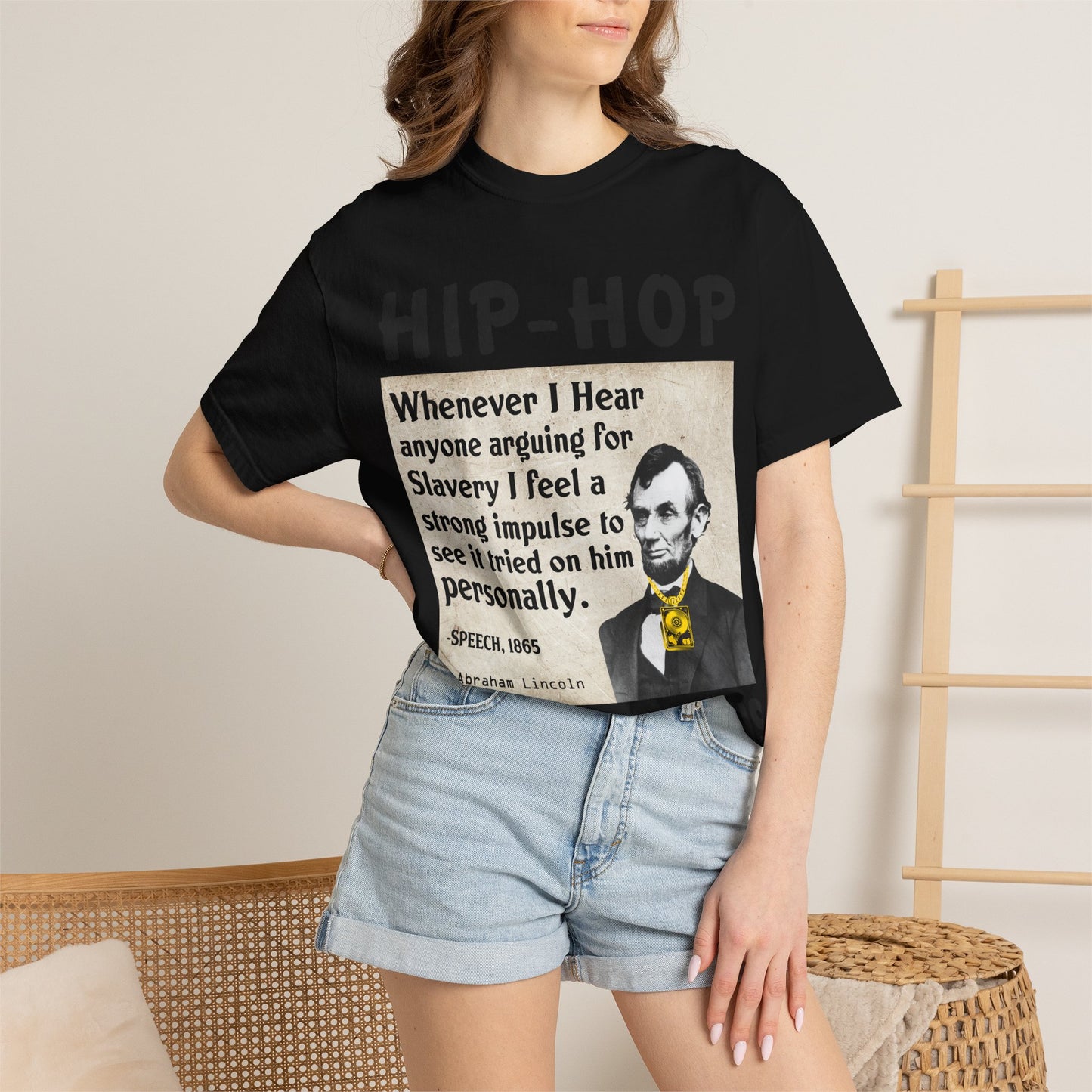 Hip-Hop Republicans T-Shirt — Lincoln Abolition Quote Graphic Tee