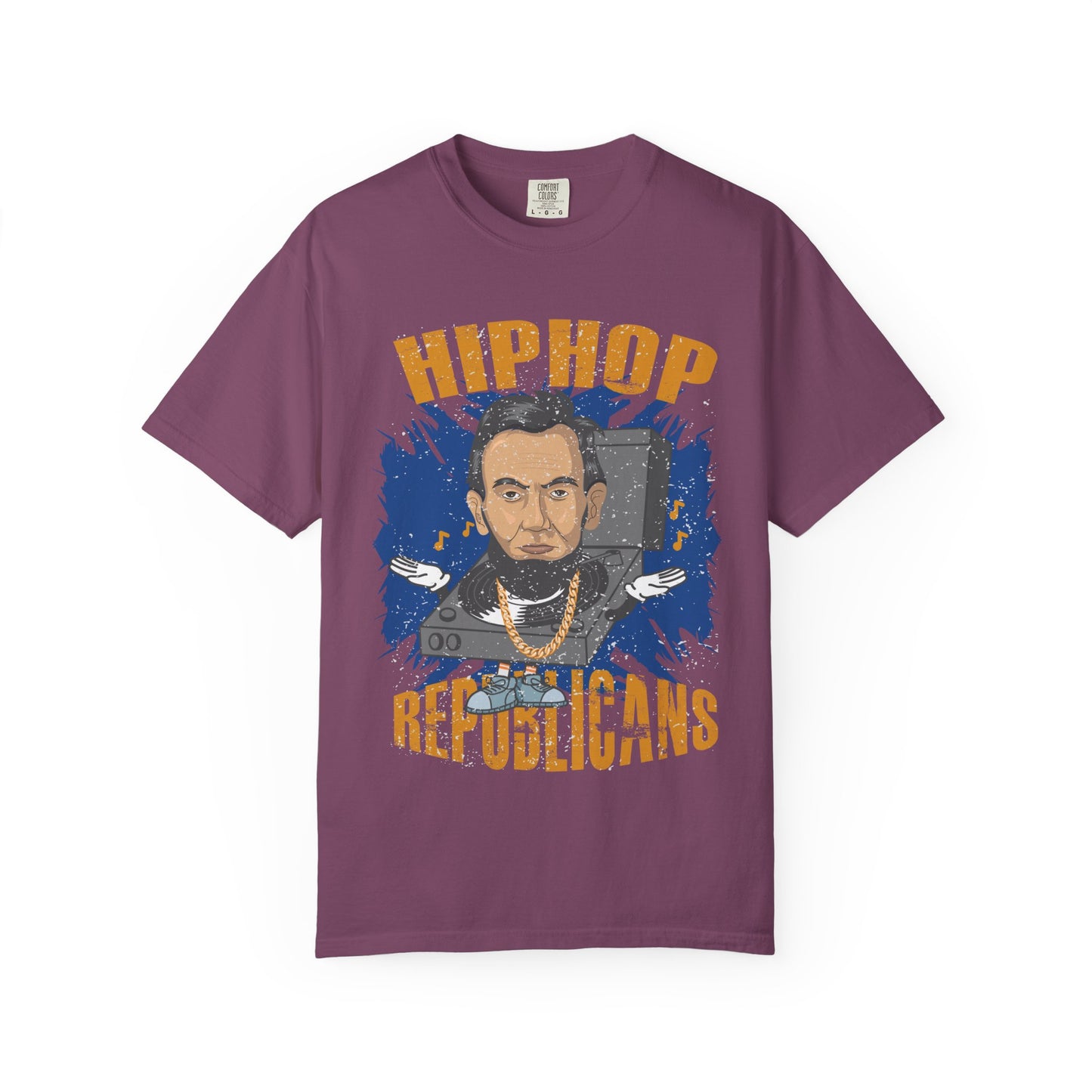 Hip Hop Republicans Graphic T-Shirt — Abe Lincoln Rap Portrait Tee