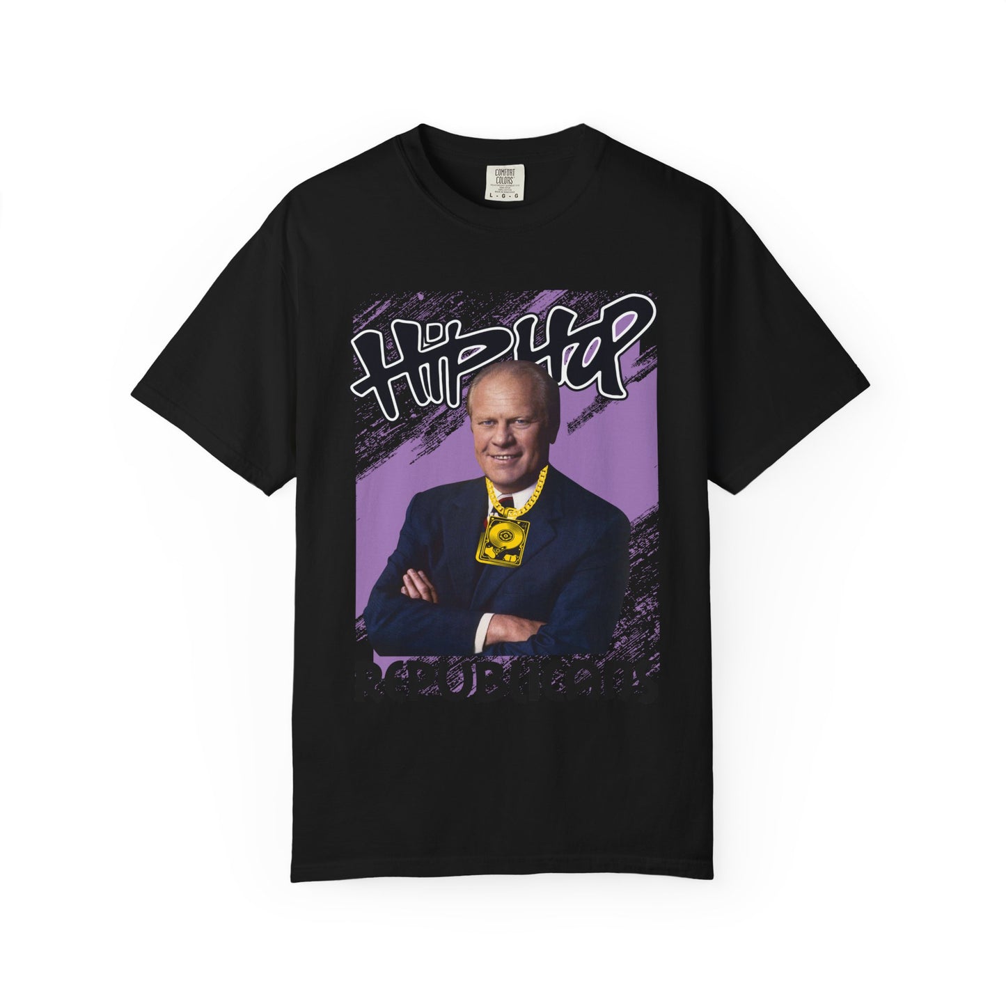 Political Graphic T-Shirt — 'Trump Republicans' Bold Portrait Tee