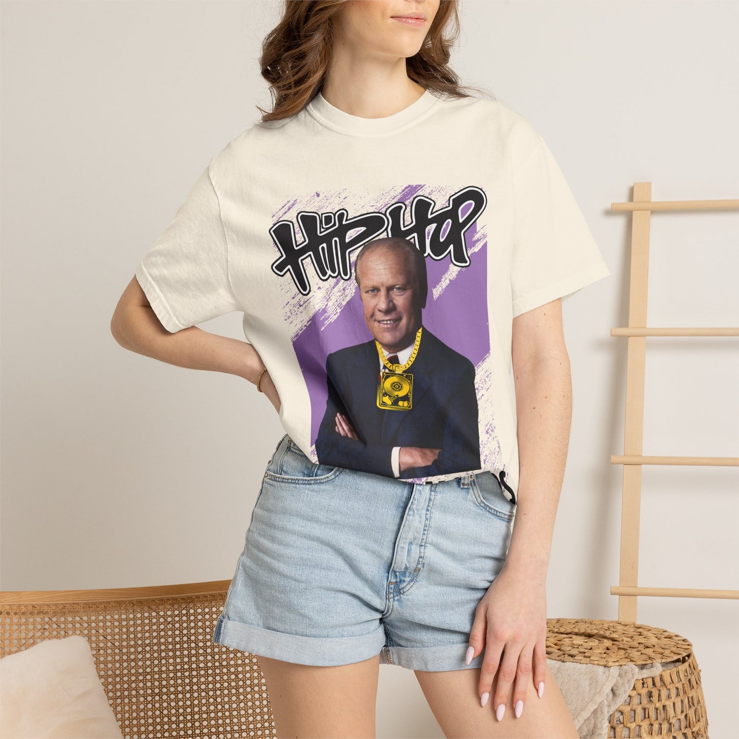 Political Graphic T-Shirt — 'Trump Republicans' Bold Portrait Tee
