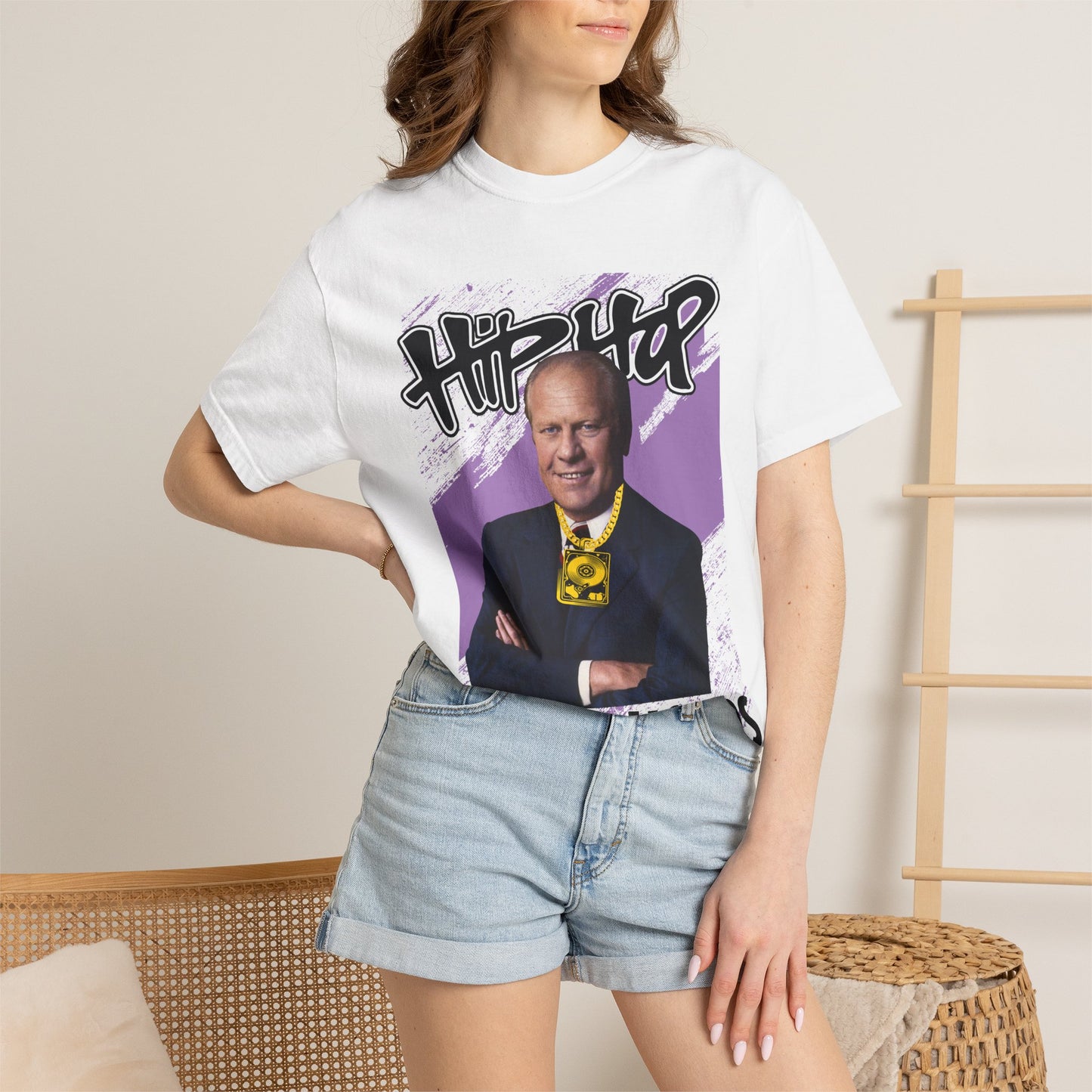 Political Graphic T-Shirt — 'Trump Republicans' Bold Portrait Tee