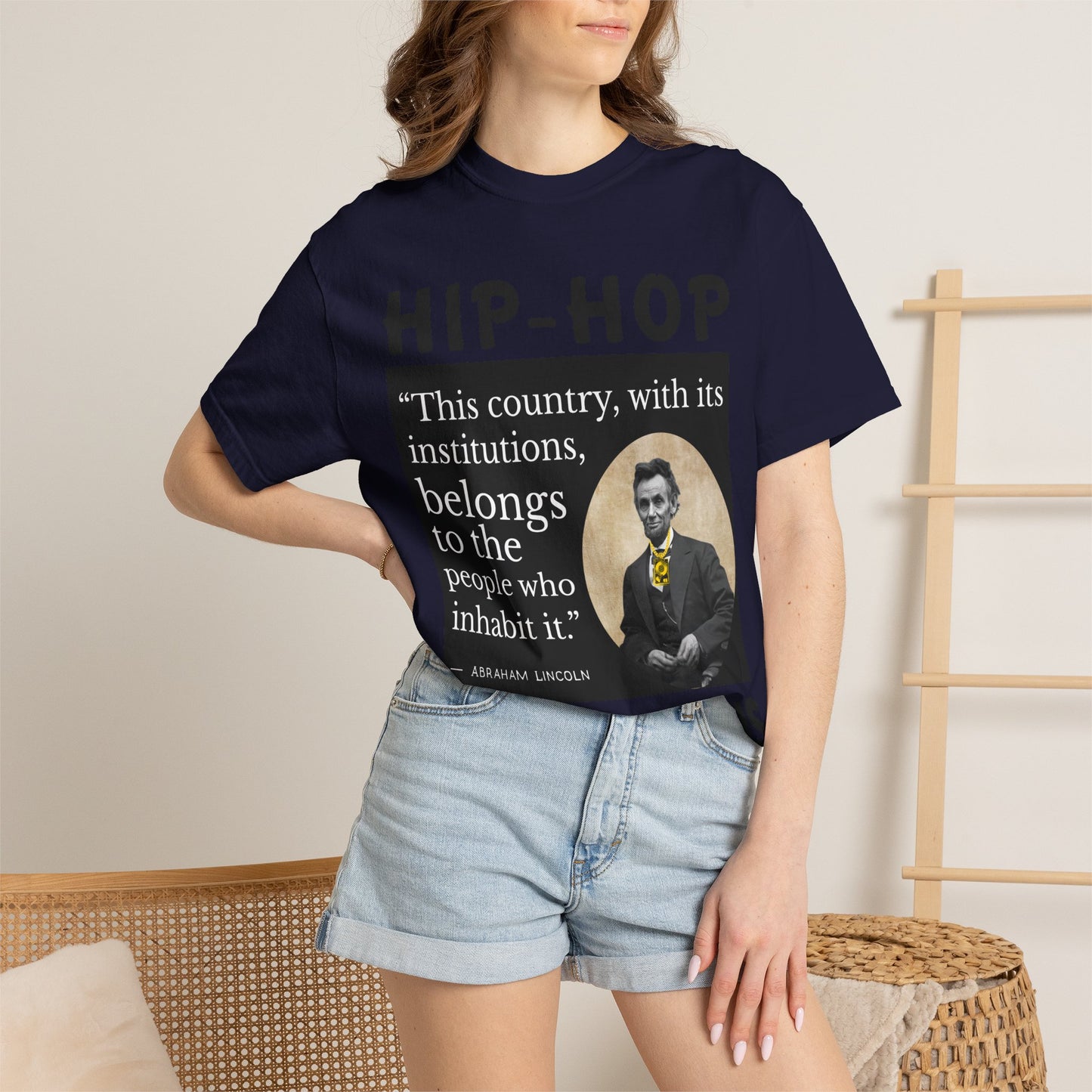 Political Quote T-Shirt — 'Hip-Hop Republicans' Graphic Tee with Historic Quote