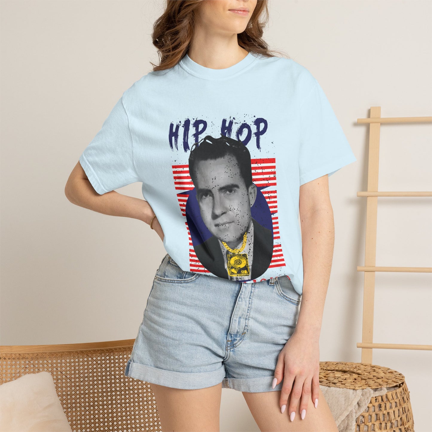 Hip Hop Republicans Graphic T-Shirt — Retro Political Parody Tee
