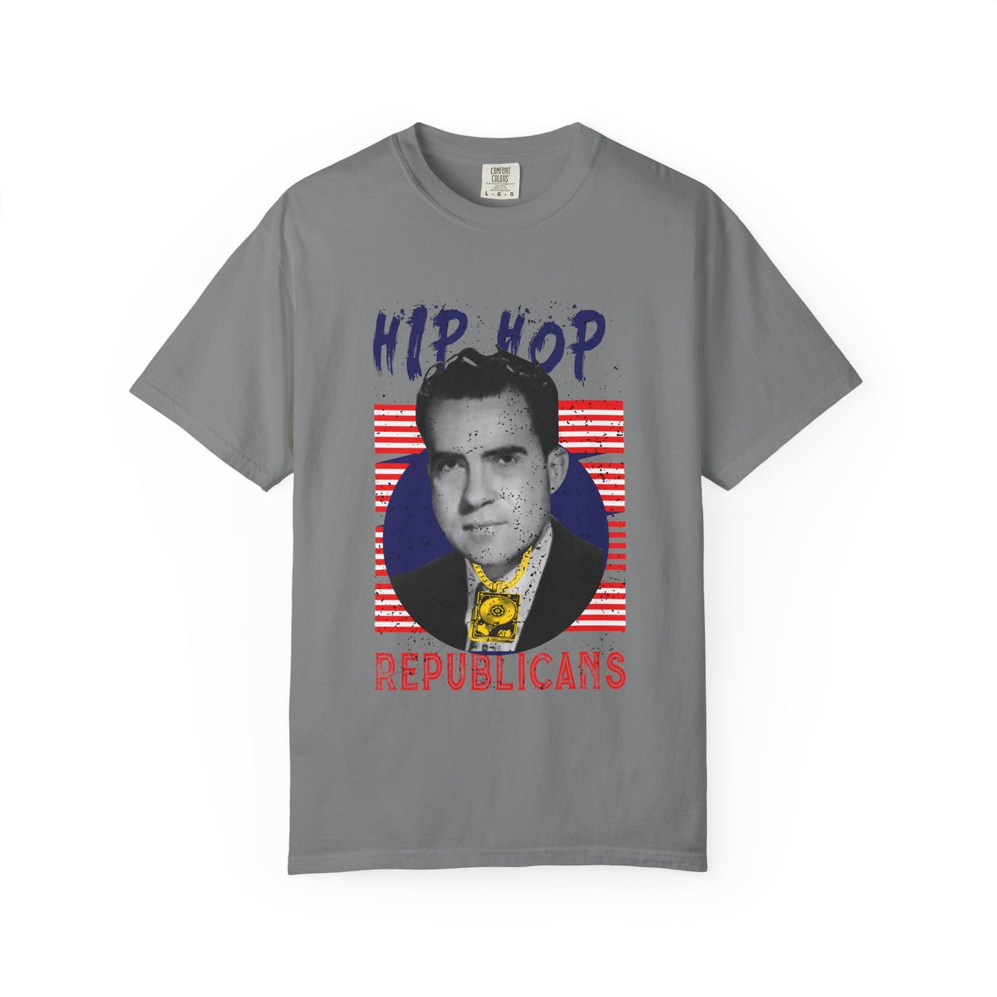 Hip Hop Republicans Graphic T-Shirt — Retro Political Parody Tee