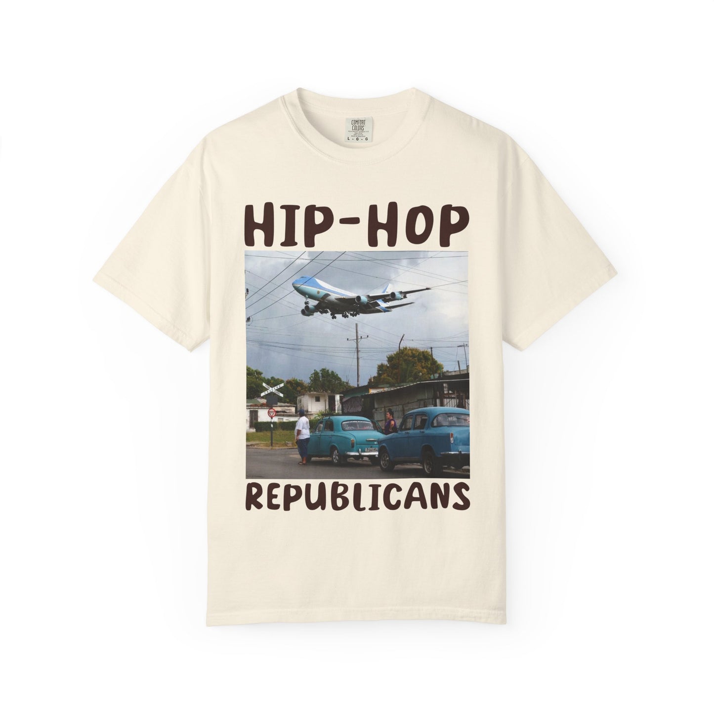 Hip Hop Republicans Helicopter Patriotic Graphic T-Shirt