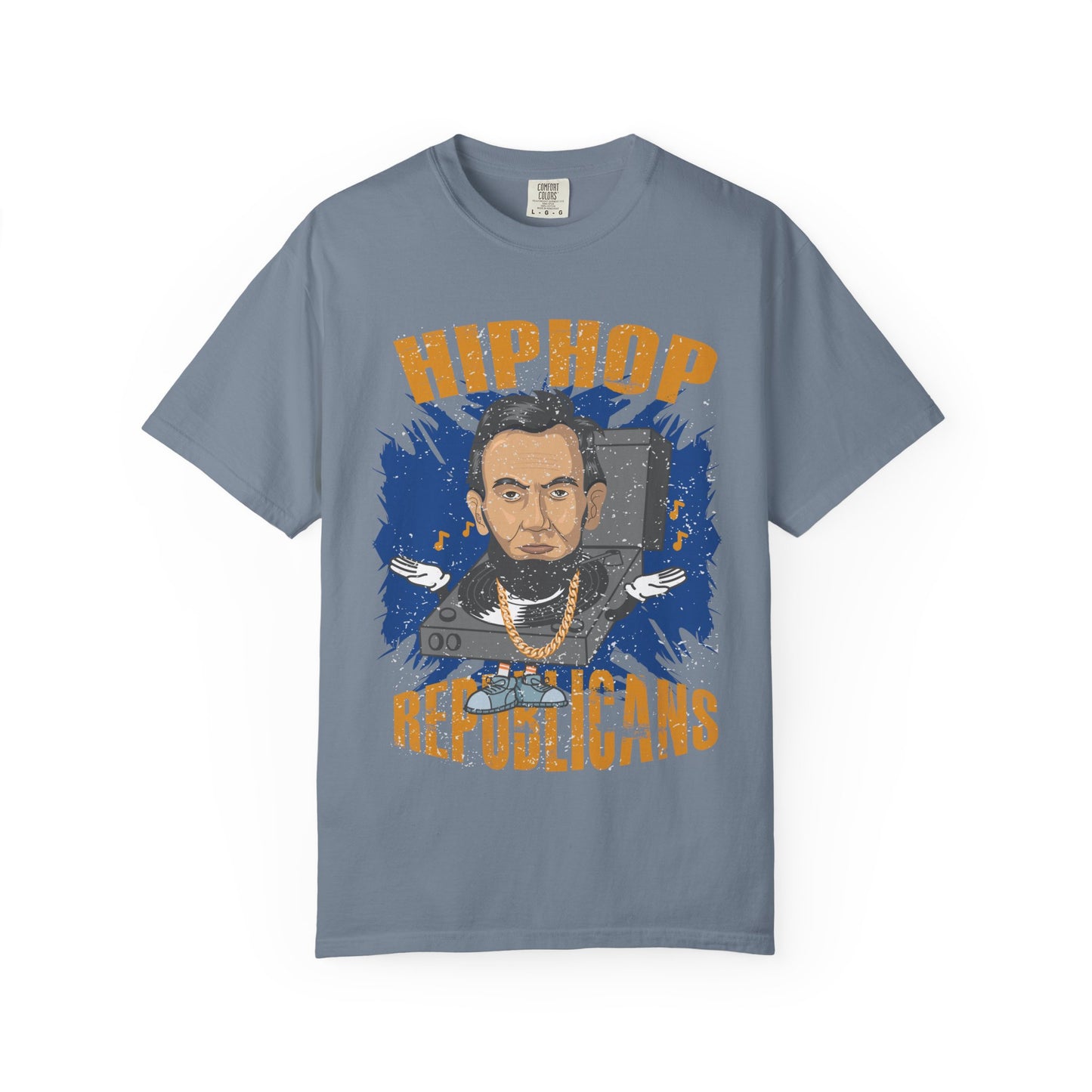 Hip Hop Republicans Graphic T-Shirt — Abe Lincoln Rap Portrait Tee