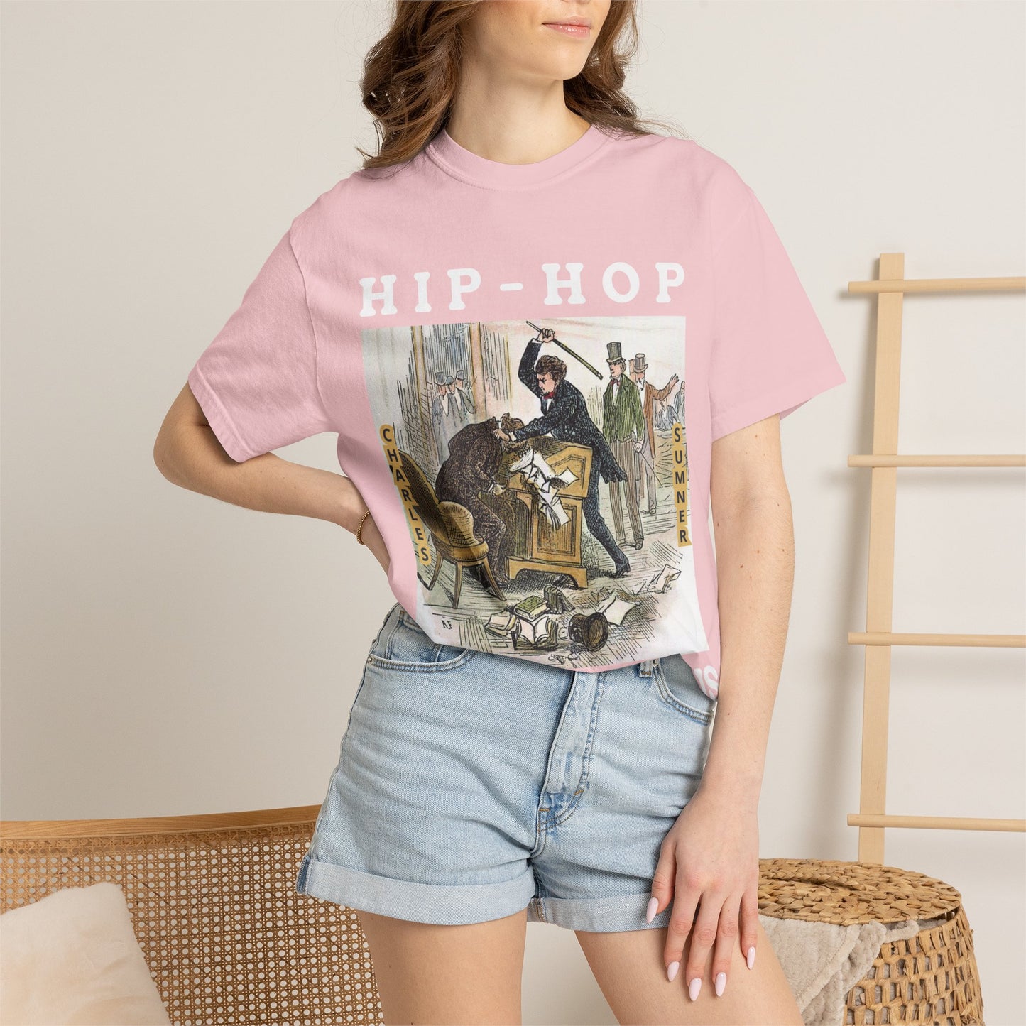 Conservative Rhymes A Hip Hop Tribute to Republican Values T-Shirt Design