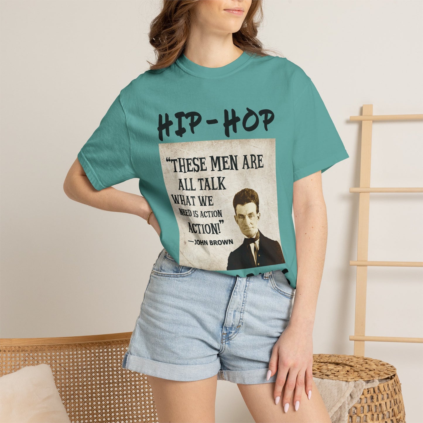 Hip-Hop Republicans T-Shirt — "These Men Are All Talk" John Brown Quote Graphic Tee