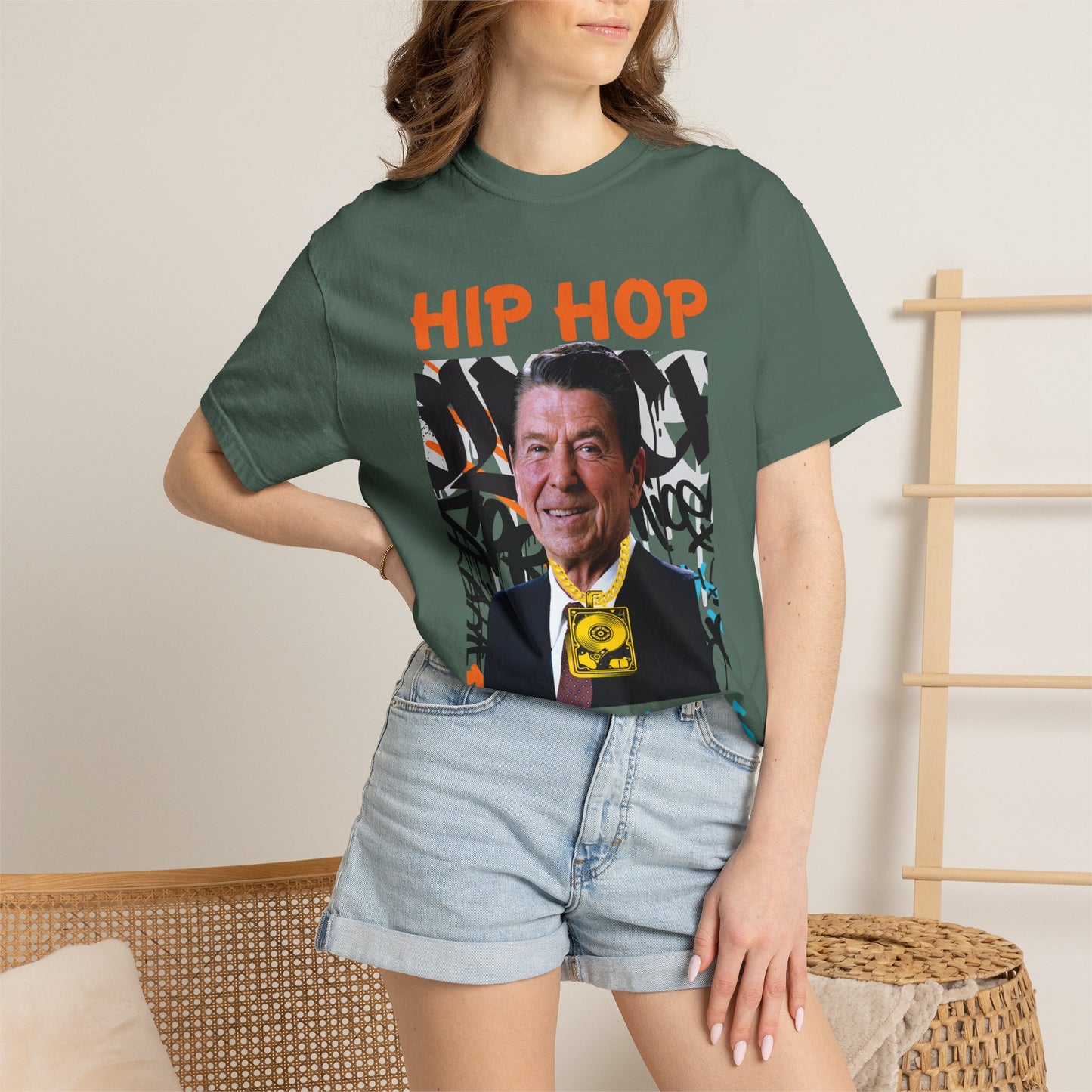 Get Your Groove On with a Trendy Ronald Reagan Hip Hop Republicans T-Shirt