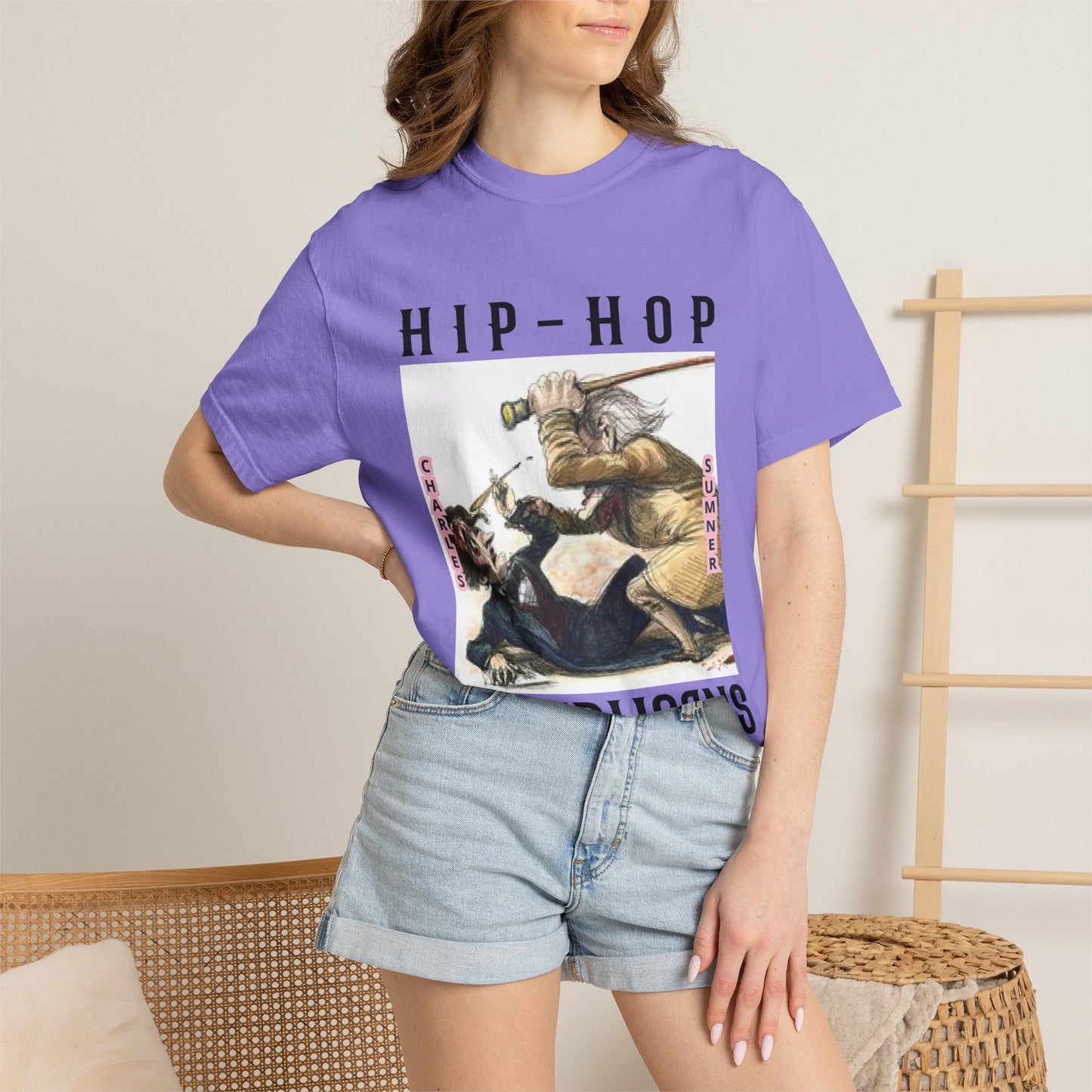 Hip-Hop Republicans Vintage Illustration T-Shirt