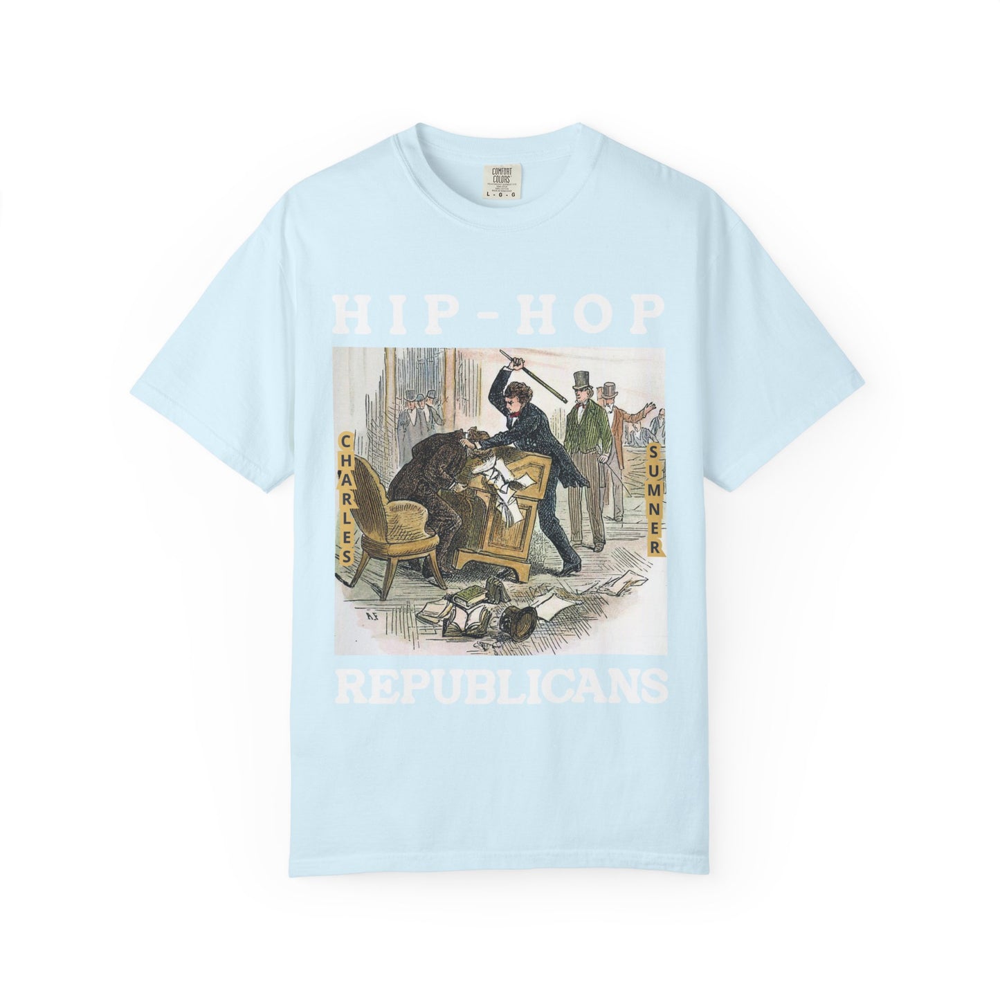 Conservative Rhymes A Hip Hop Tribute to Republican Values T-Shirt Design