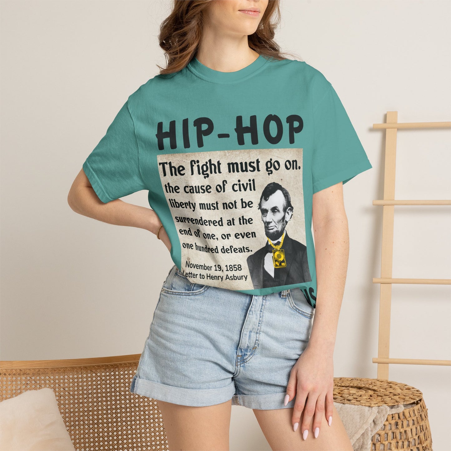 Hip-Hop Republicans T-Shirt — "The fight must go on" Lincoln Quote Tee