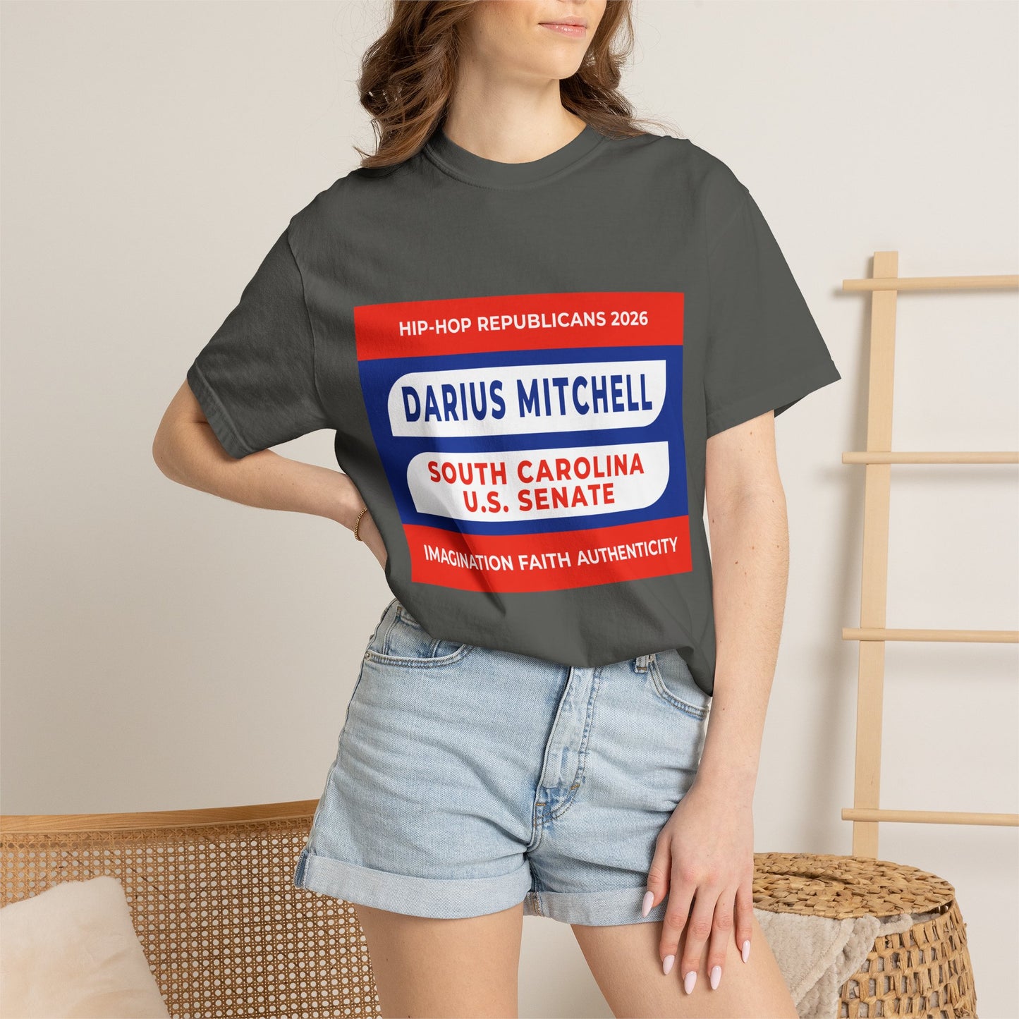 Political Campaign T-Shirt — "Darius Mitchell South Carolina U.S. Senate"