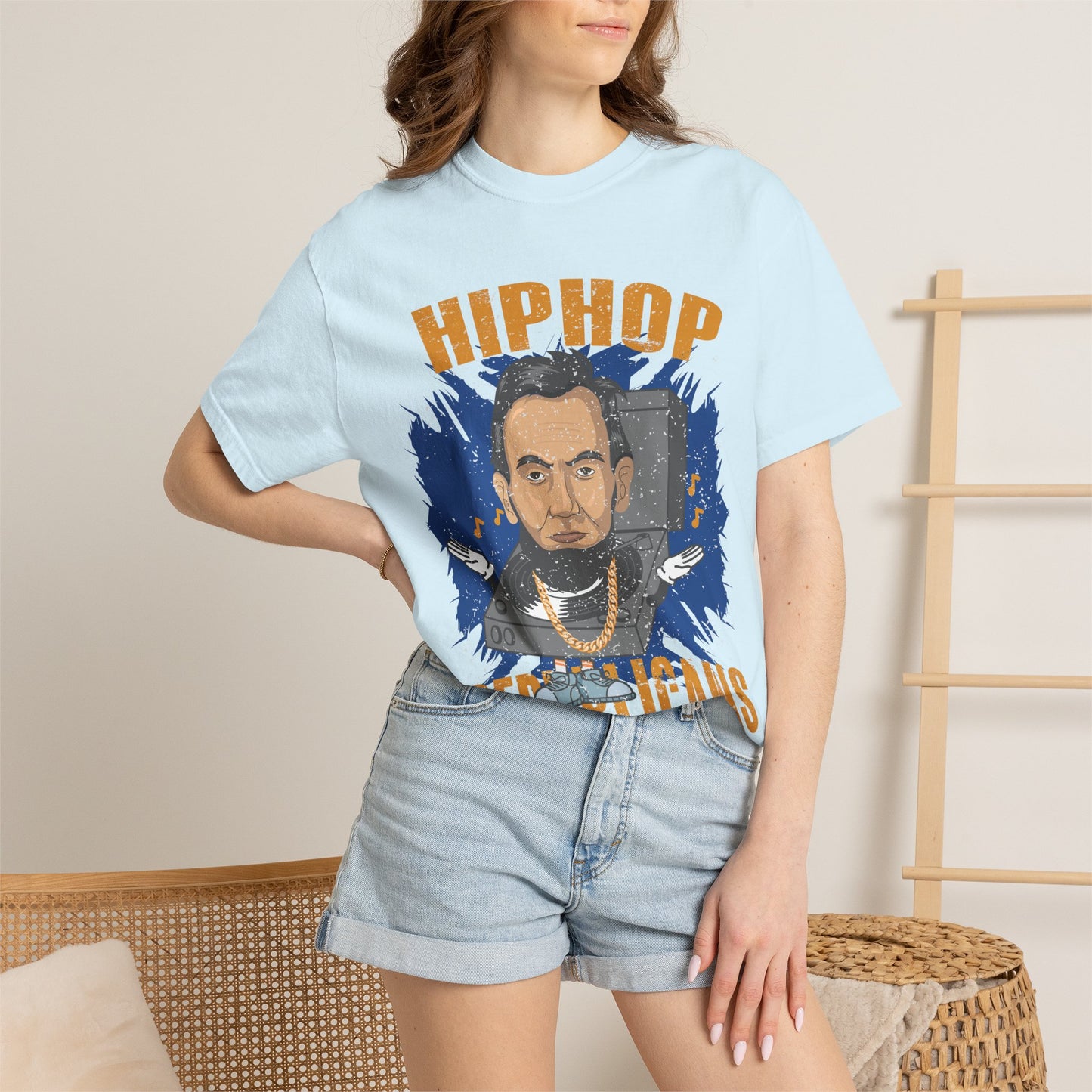 Hip Hop Republicans Graphic T-Shirt — Abe Lincoln Rap Portrait Tee