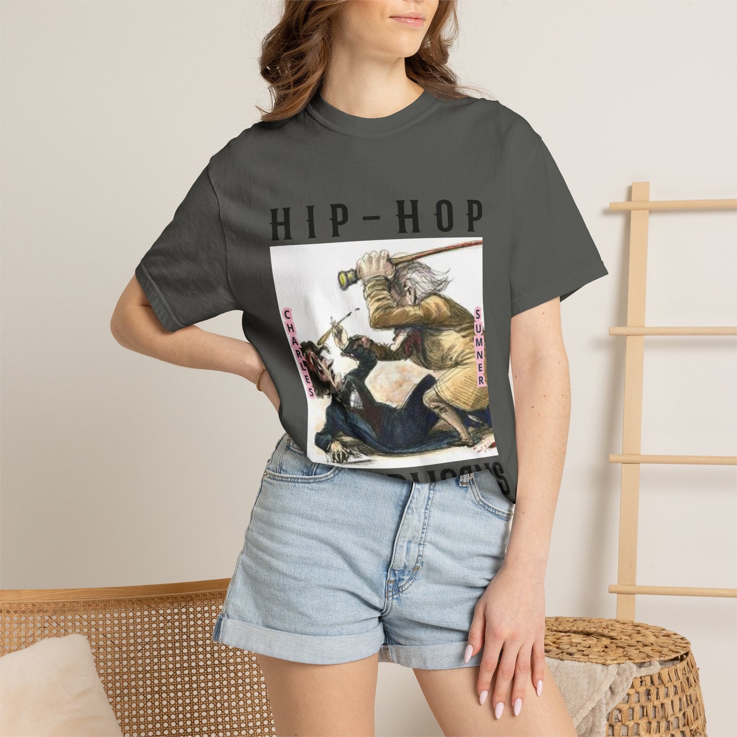 Hip-Hop Republicans Vintage Illustration T-Shirt
