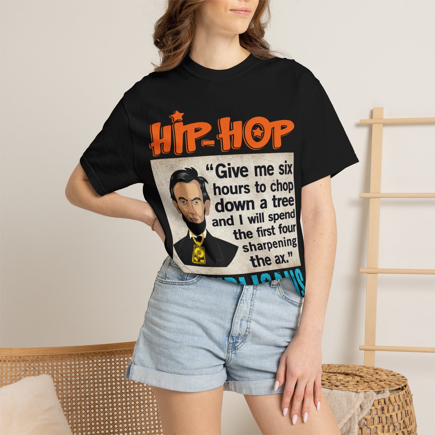 Hip Hop Republicans Abraham Lincoln Political Rap T-Shirt