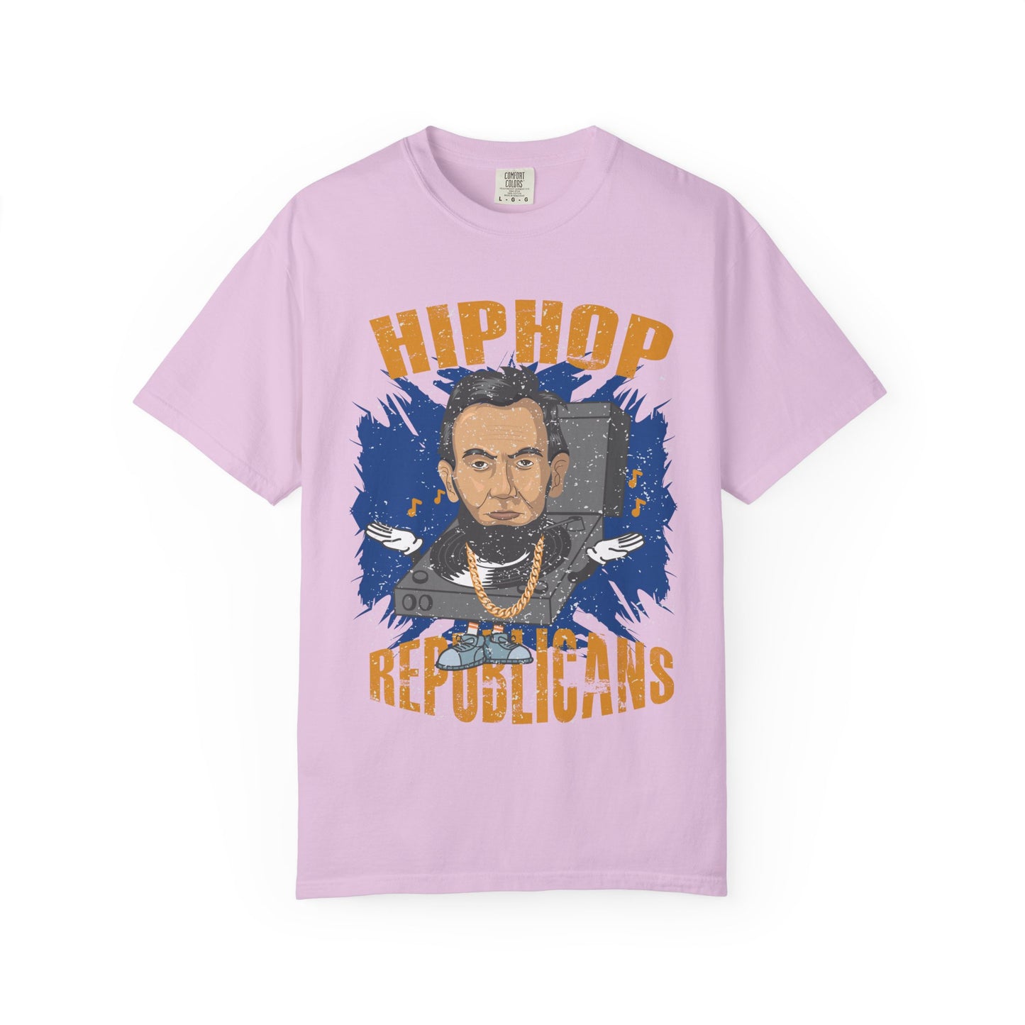 Hip Hop Republicans Graphic T-Shirt — Abe Lincoln Rap Portrait Tee