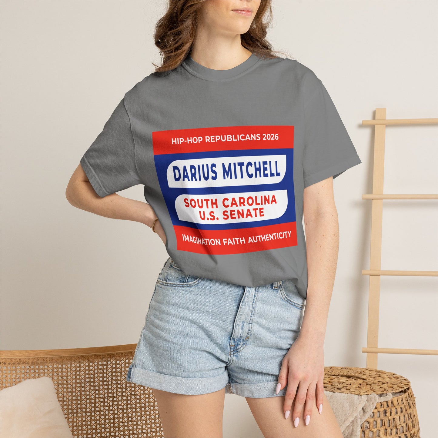 Political Campaign T-Shirt — "Darius Mitchell South Carolina U.S. Senate"