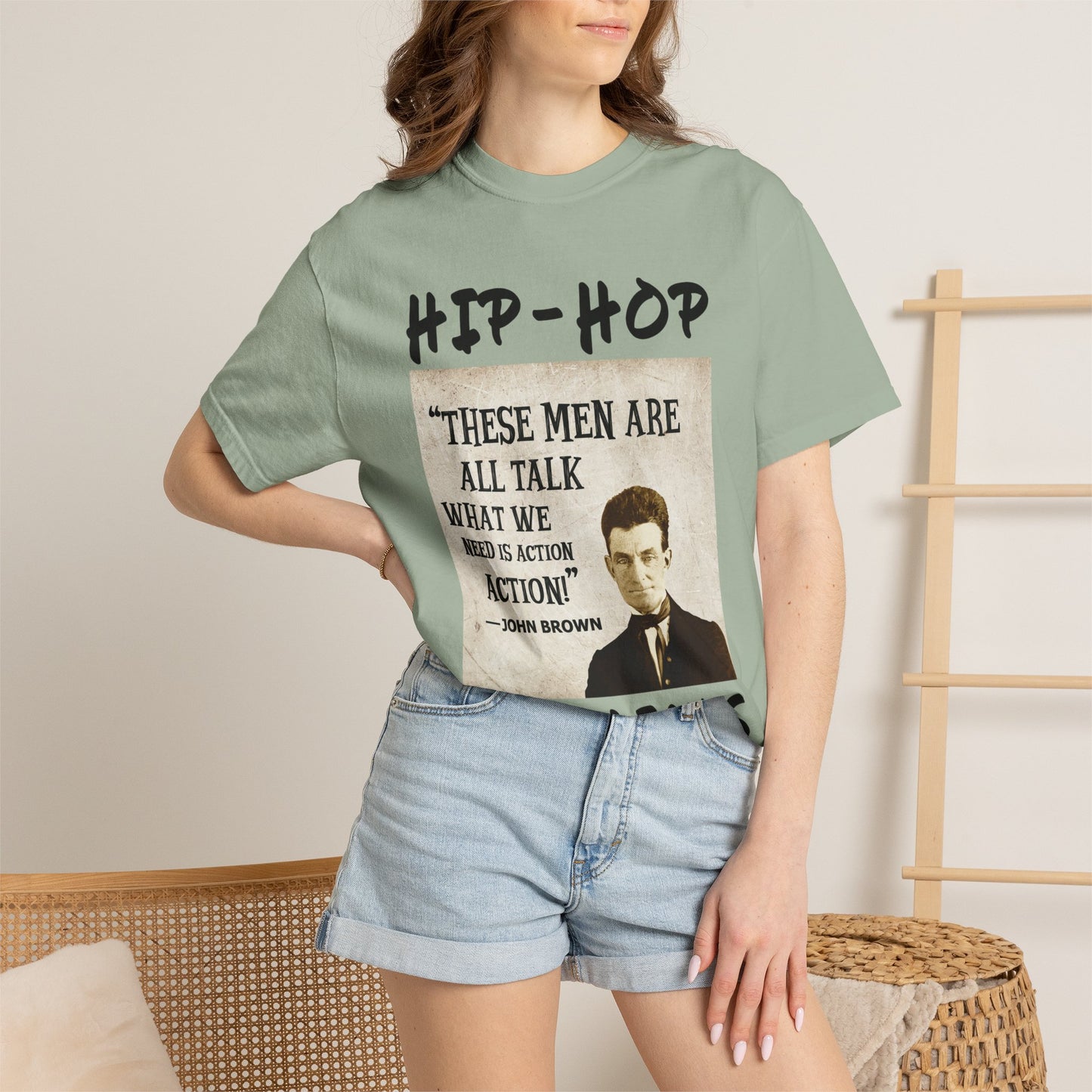 Hip-Hop Republicans T-Shirt — "These Men Are All Talk" John Brown Quote Graphic Tee