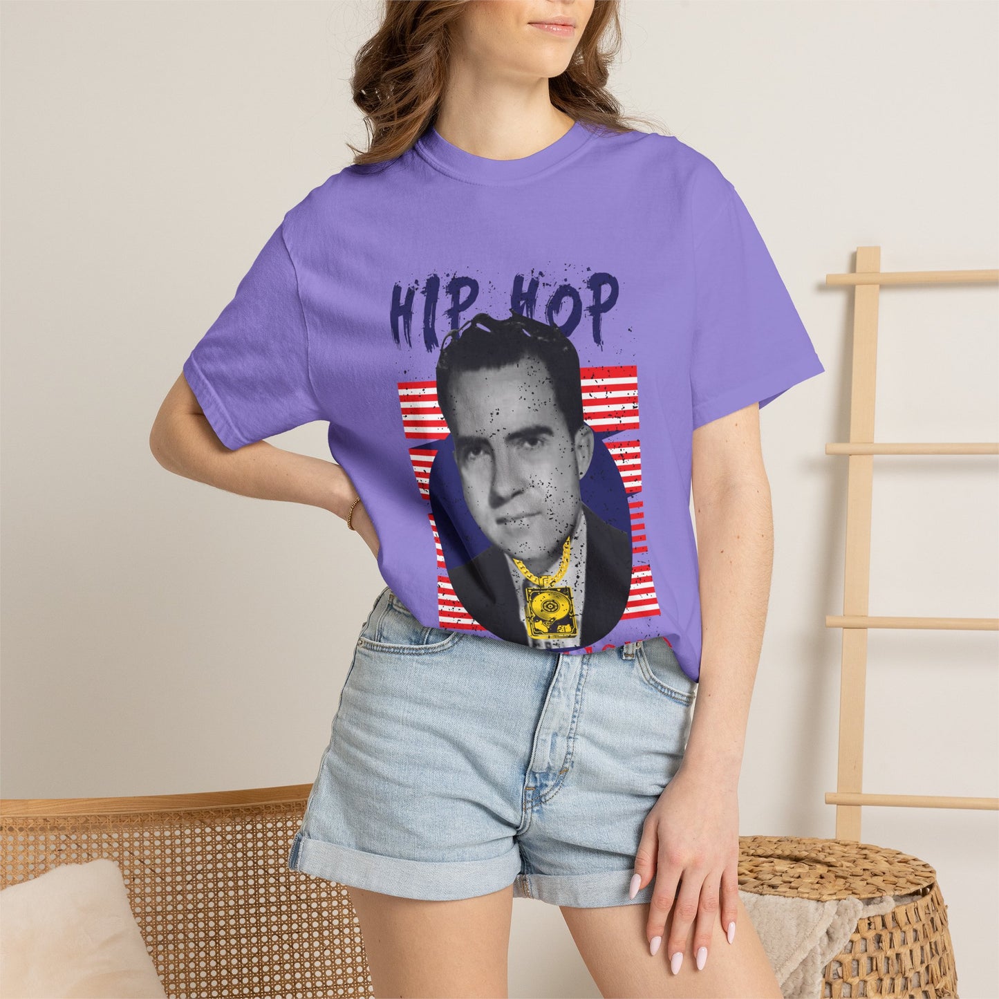 Hip Hop Republicans Graphic T-Shirt — Retro Political Parody Tee