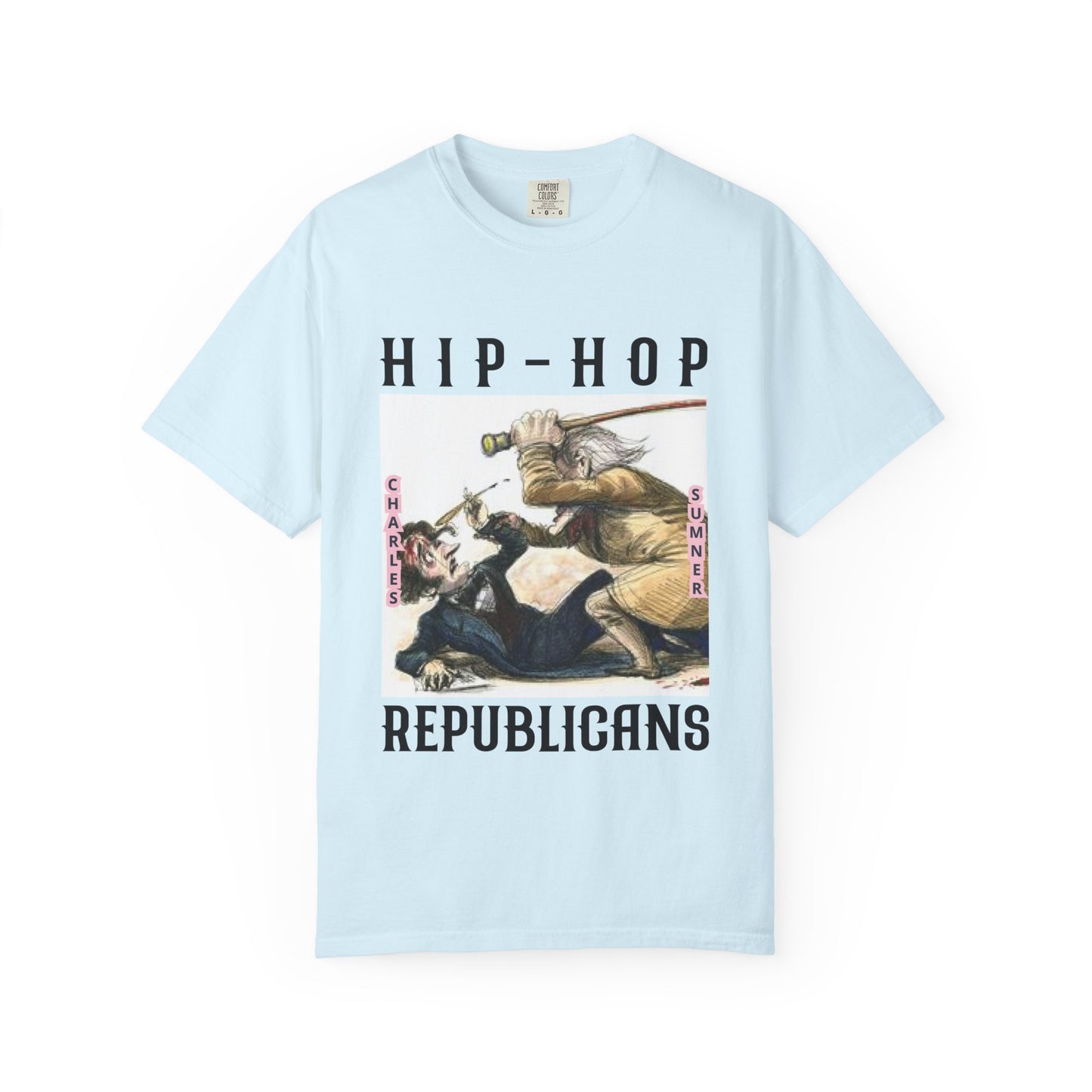 Hip-Hop Republicans Vintage Illustration T-Shirt