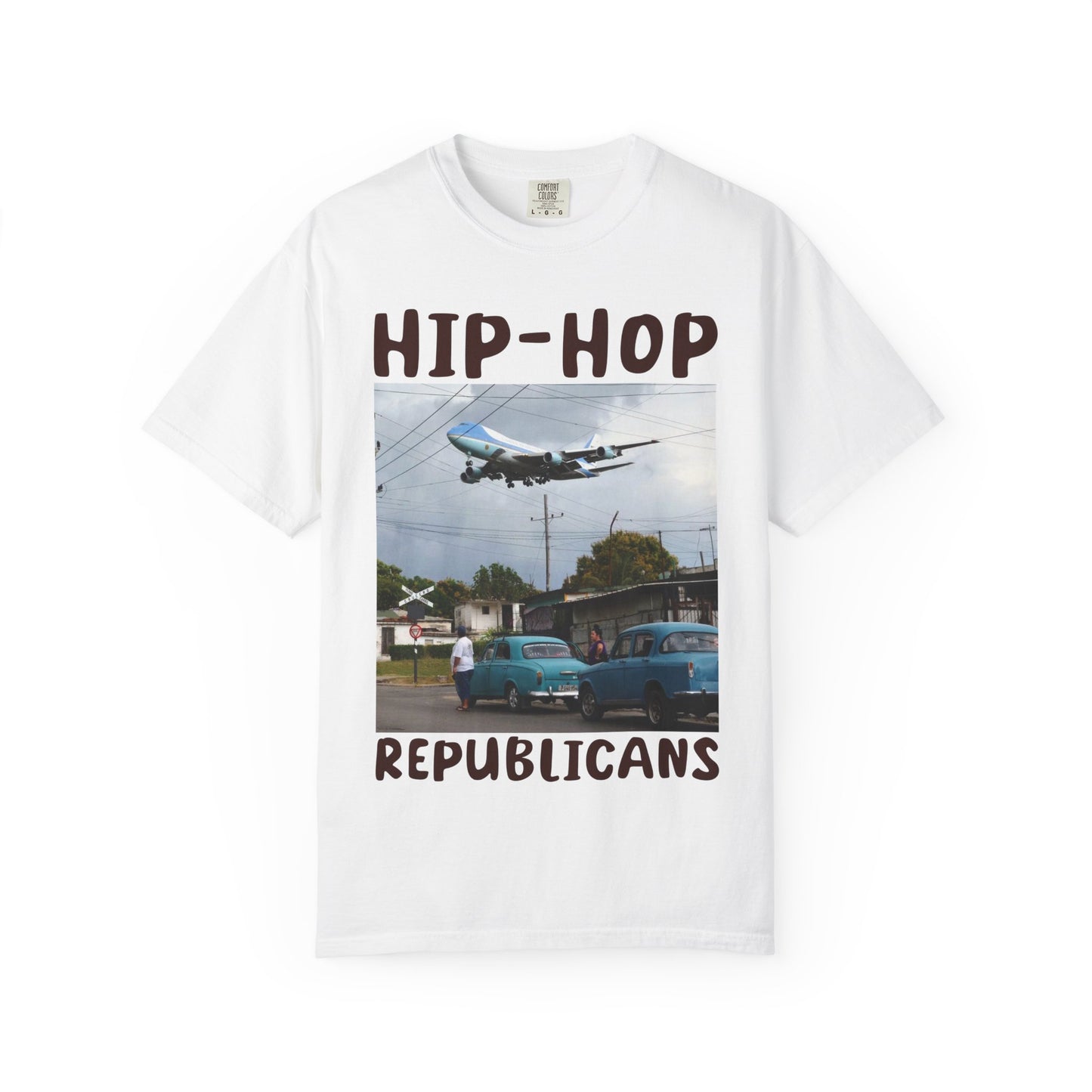 Hip Hop Republicans Helicopter Patriotic Graphic T-Shirt