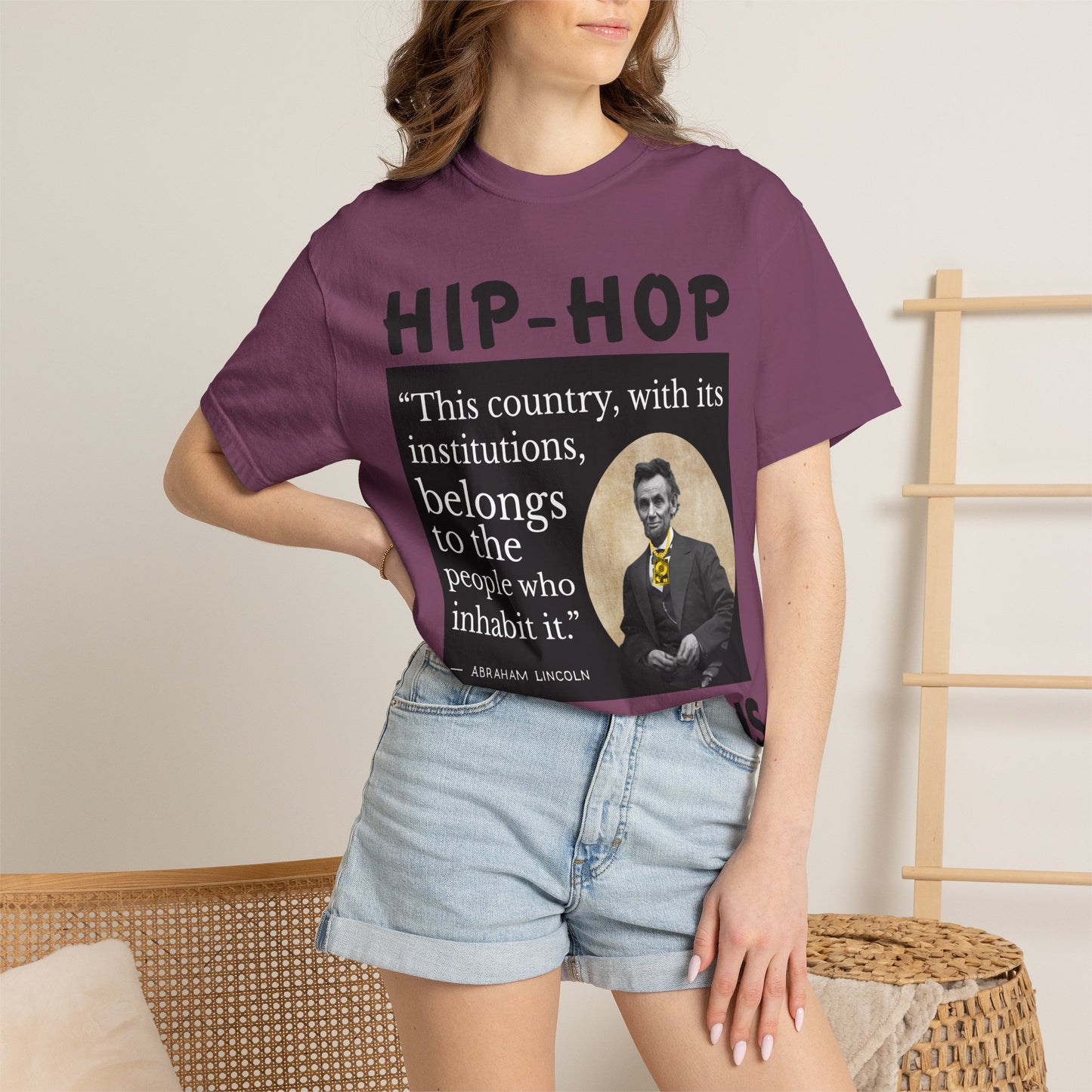 Political Quote T-Shirt — 'Hip-Hop Republicans' Graphic Tee with Historic Quote