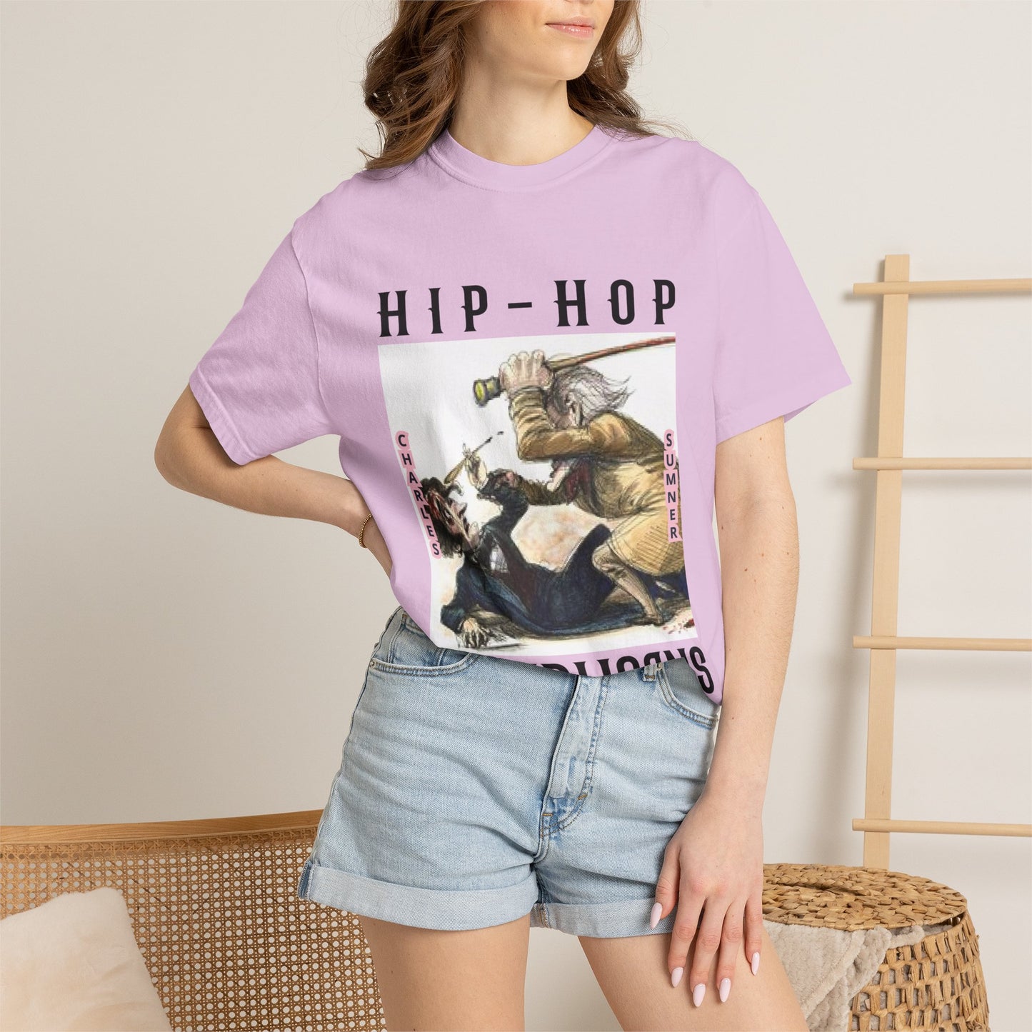 Hip-Hop Republicans Vintage Illustration T-Shirt