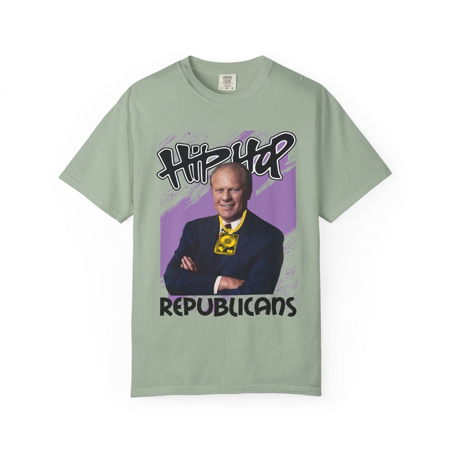 Political Graphic T-Shirt — 'Trump Republicans' Bold Portrait Tee