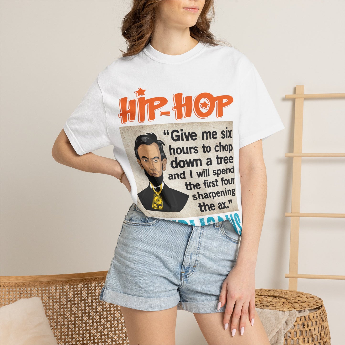 Hip Hop Republicans Abraham Lincoln Political Rap T-Shirt