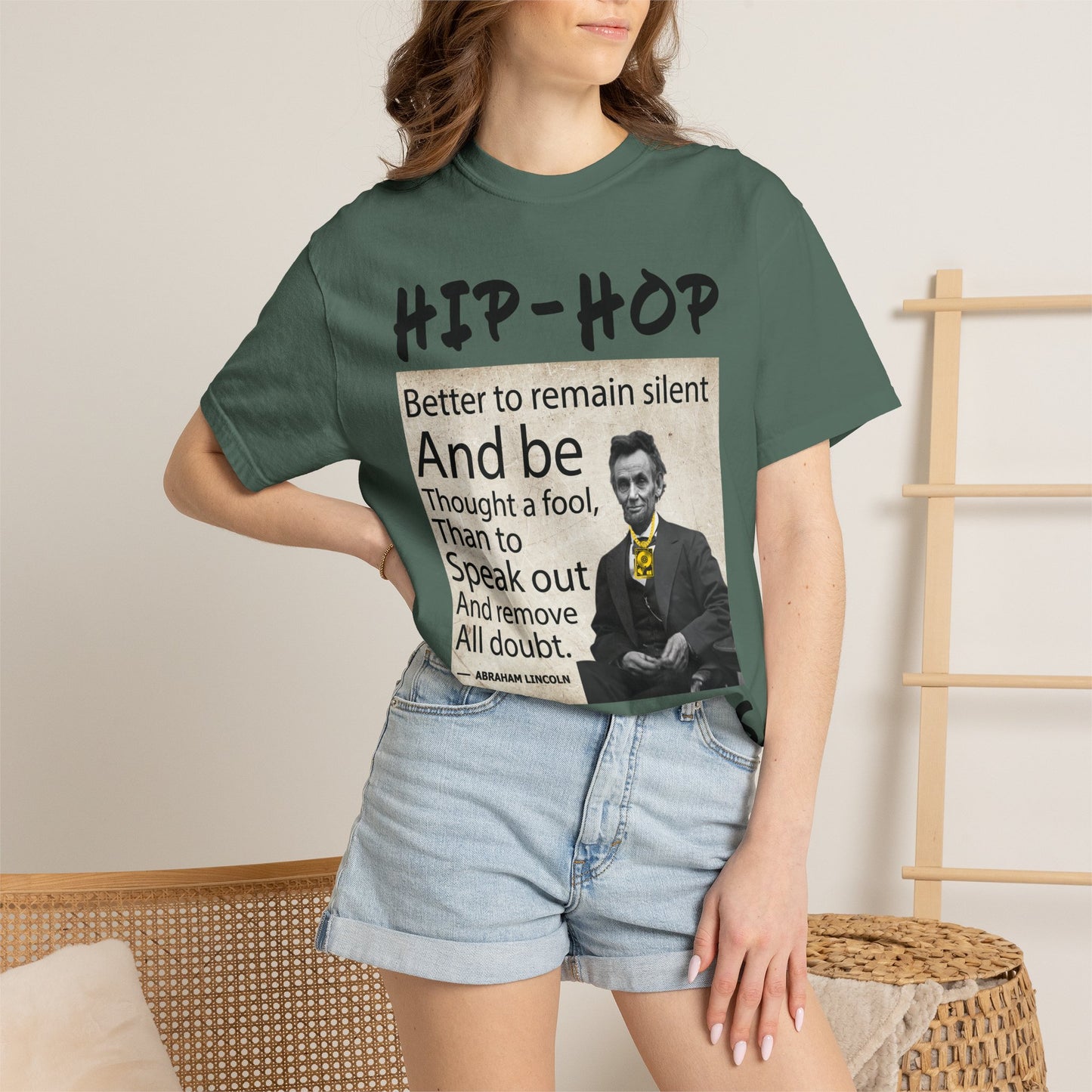 Hip-Hop Republicans T-Shirt — Abraham Lincoln Quote Graphic Tee