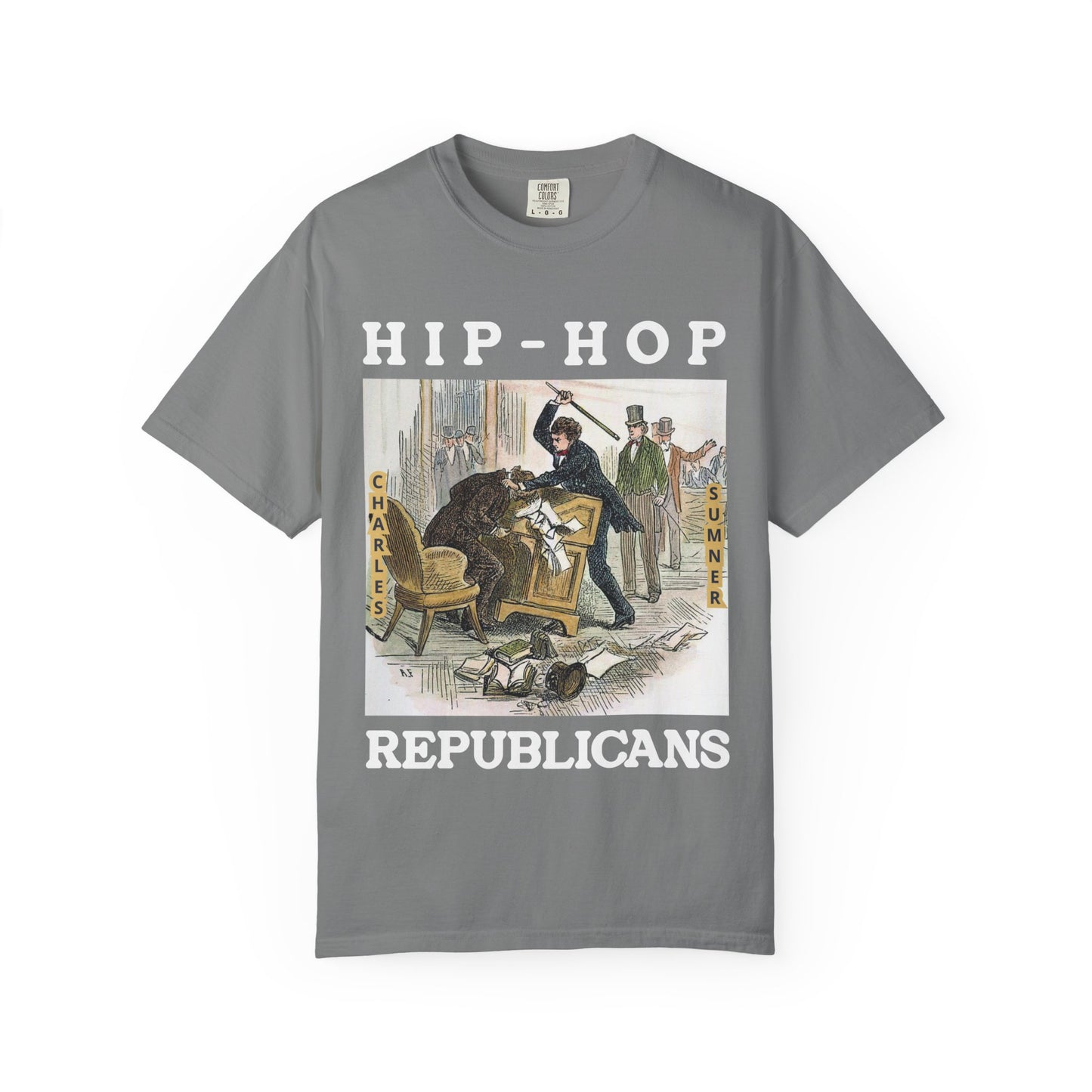 Conservative Rhymes A Hip Hop Tribute to Republican Values T-Shirt Design